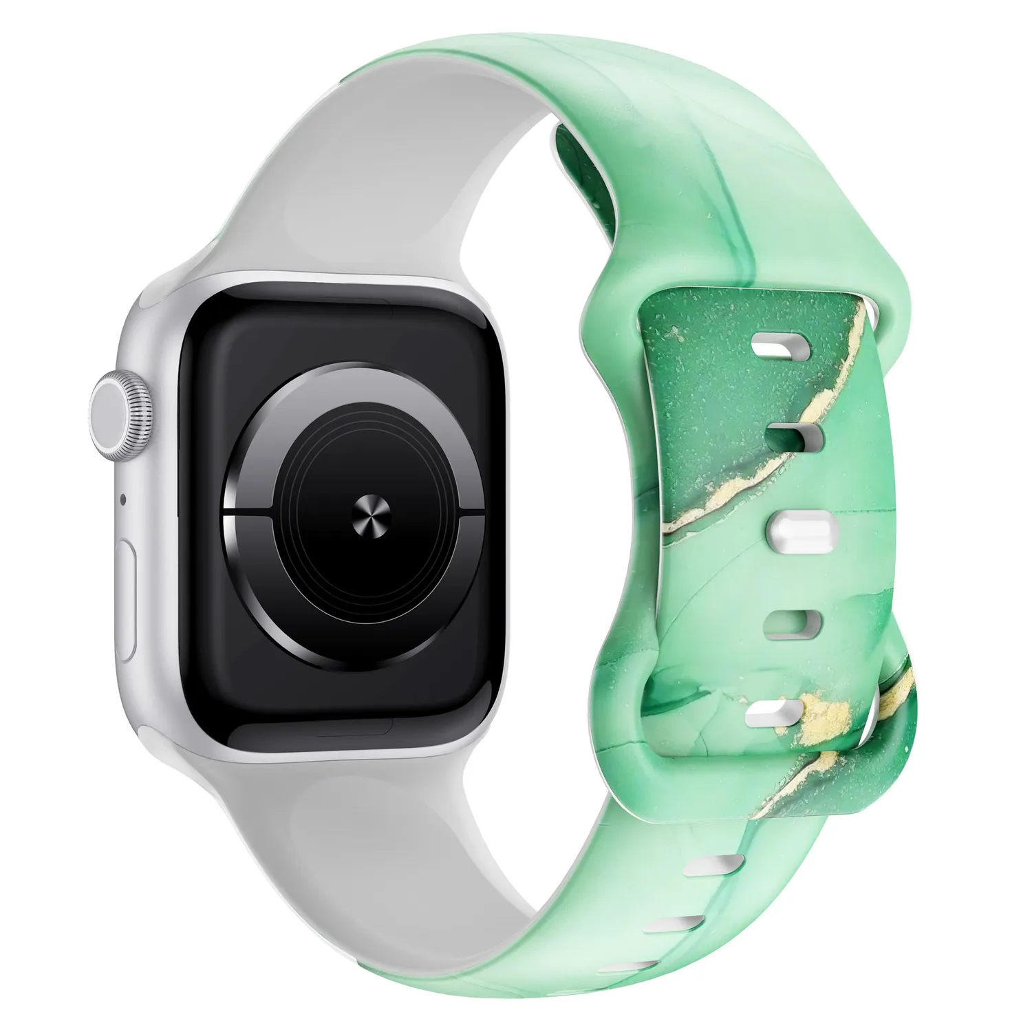 arktisband Green Marble Apple Watch Armband 46/45/44mm Mint