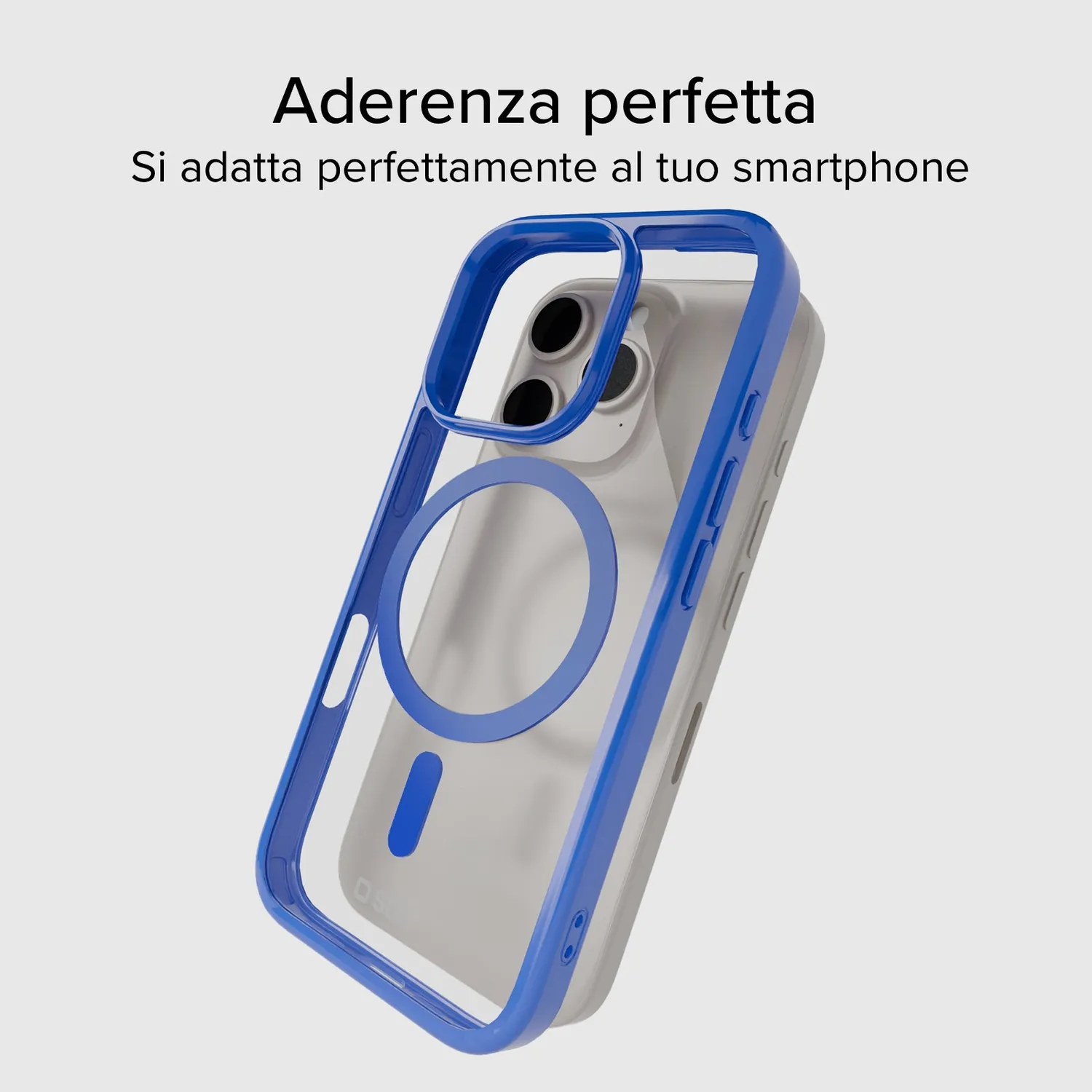 SBS iPhone 16 Pro Hülle MagSafe transparent Blau