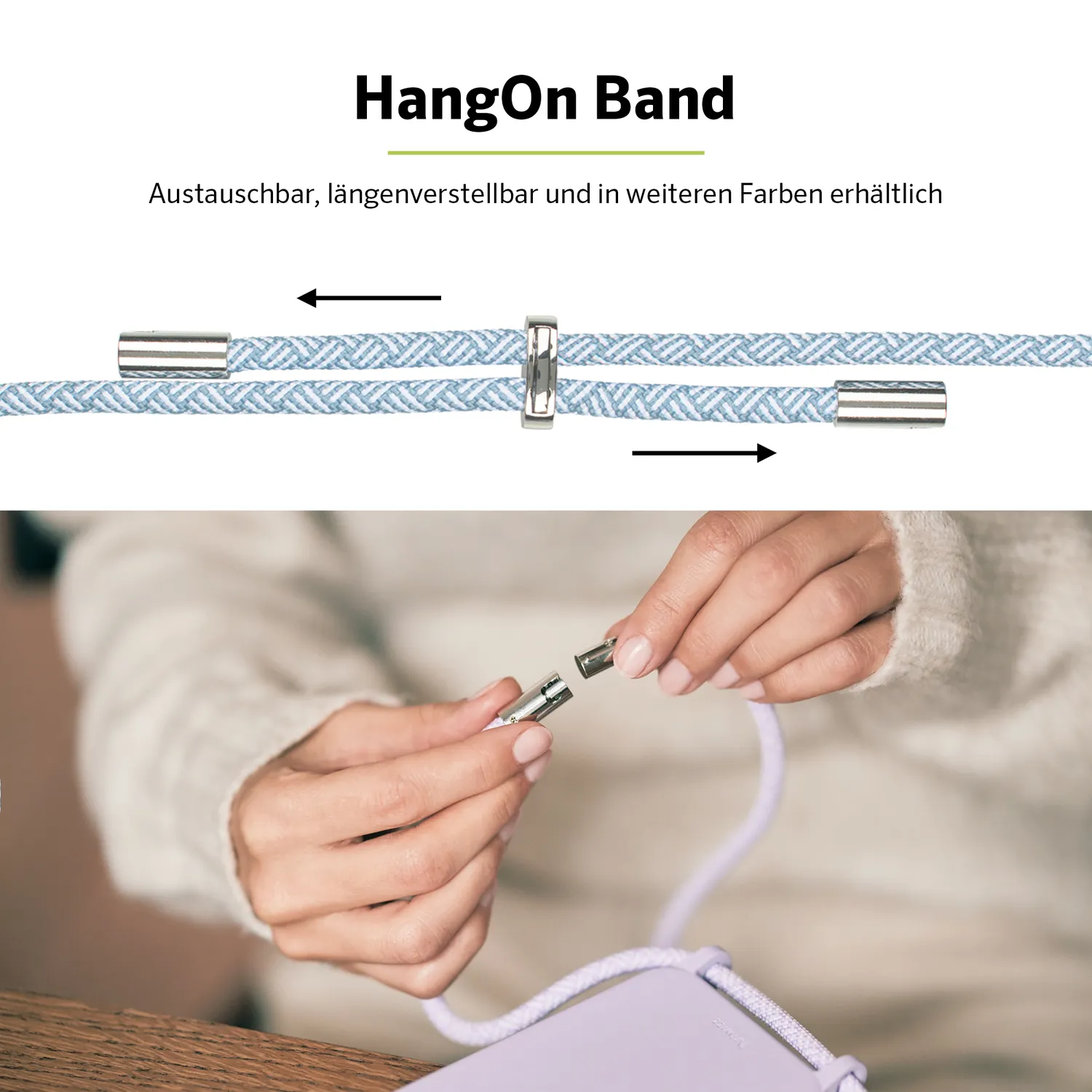 Artwizz HangOn Case iPhone 12 Pro Max Handykette Nordic-Blue
