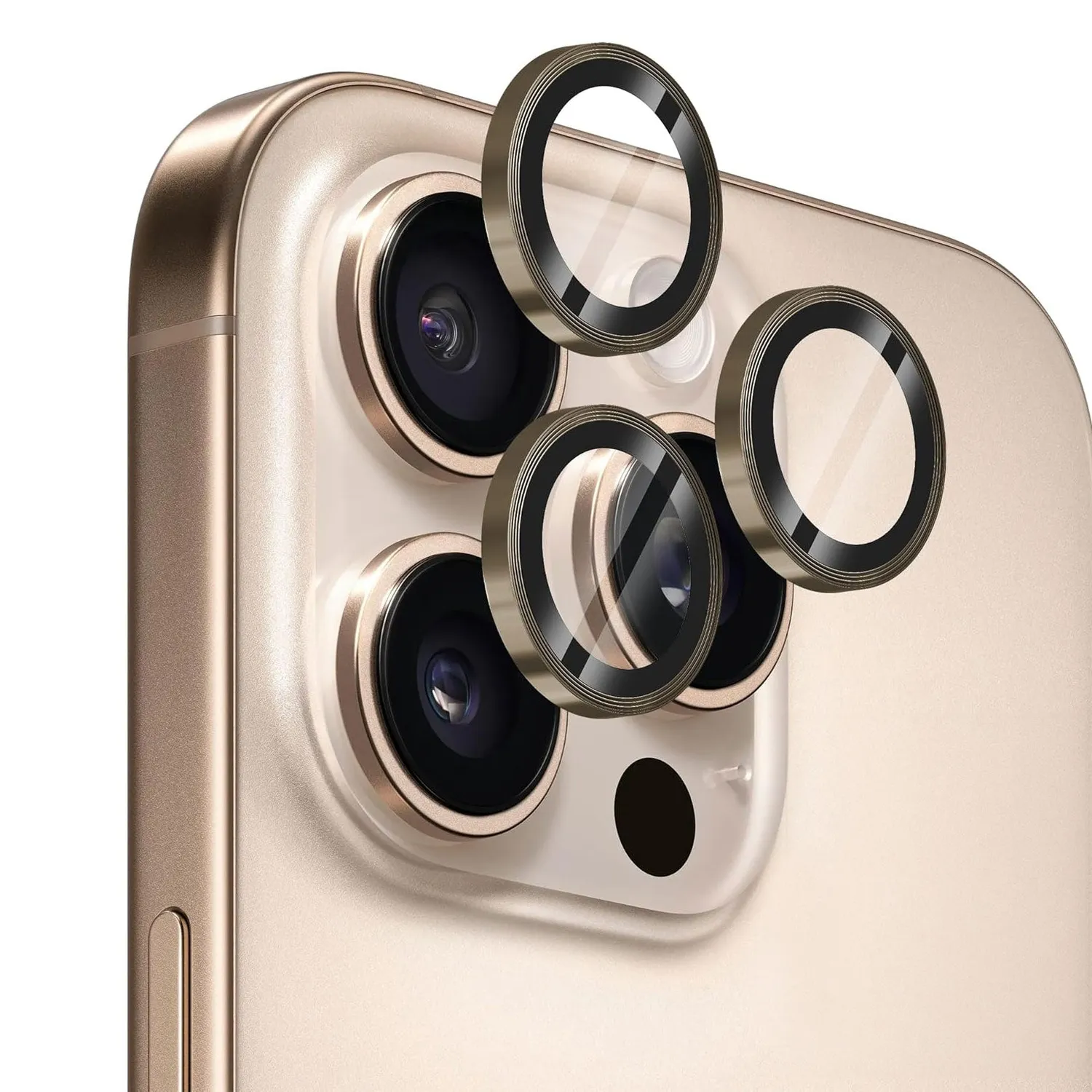 arktis iPhone 16 Pro Lens Protector Kameraschutz Alu 3er Set
