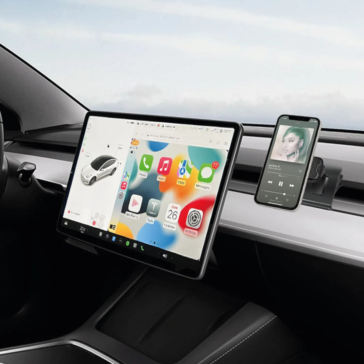 SBS Tesla Autohalterung Model 3 S X Y magnetisch Lüftung