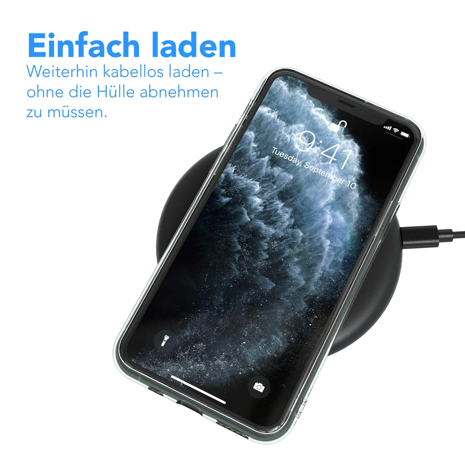 EAZY CASE iPhone 11 Pro Silikonhülle Transparent 0,8 mm dünn