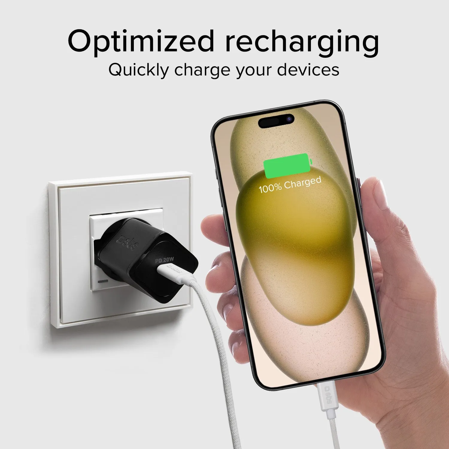 SBS USB-C auf USB-C Kabel 240W 2m Nylon PD