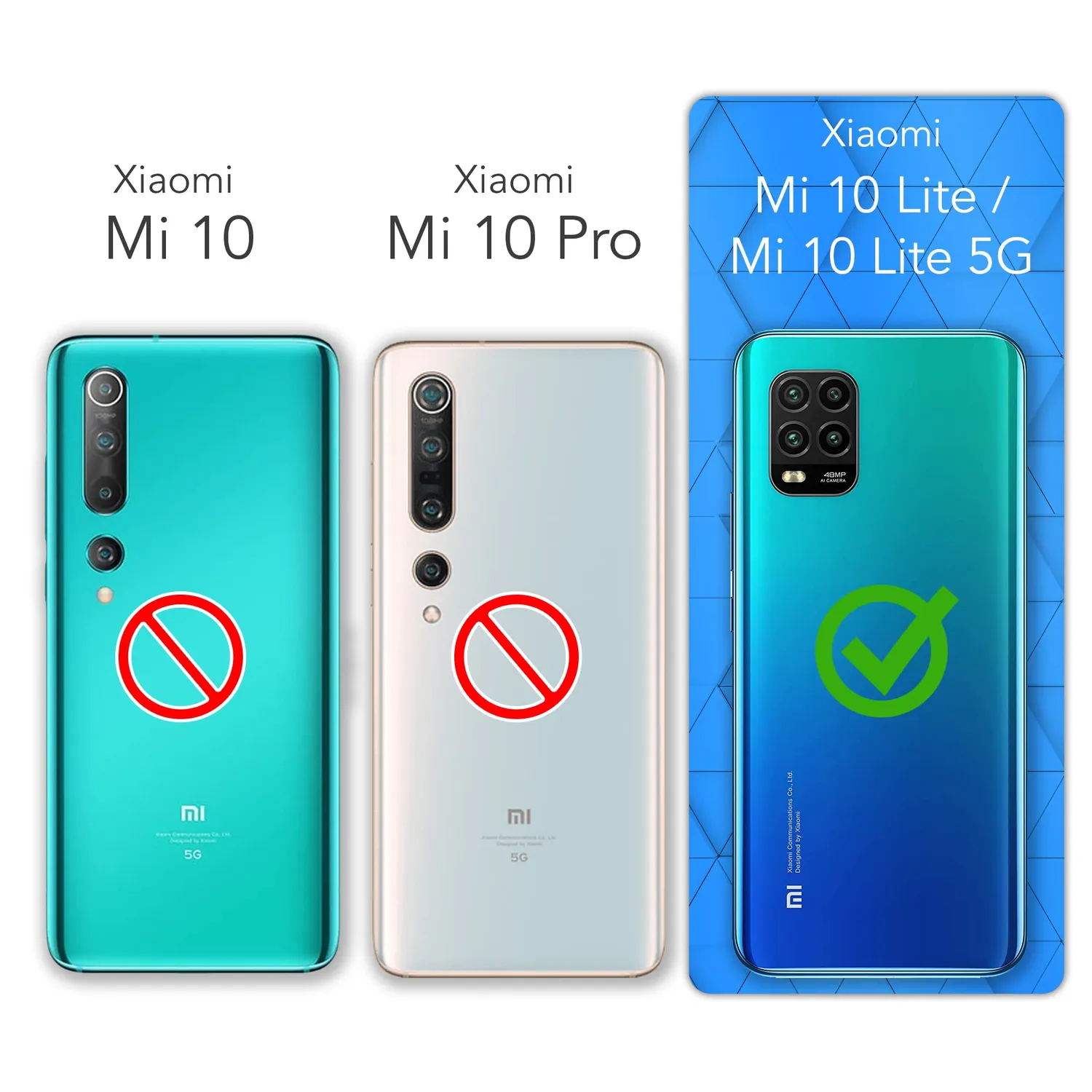 EAZY CASE Mi 10 Lite Silikonhülle Transparent ultra dünn