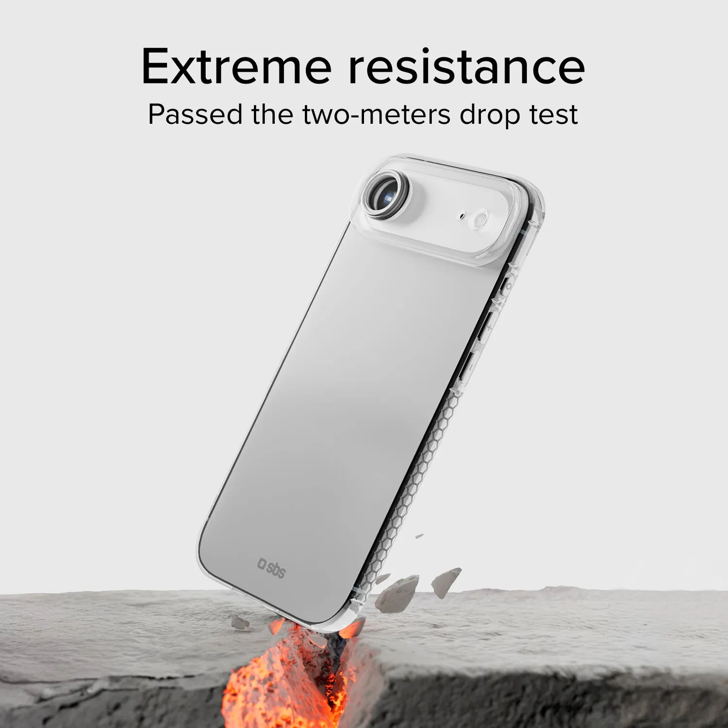 SBS Extreme X2 iPhone Air Handyhülle transparent 2m