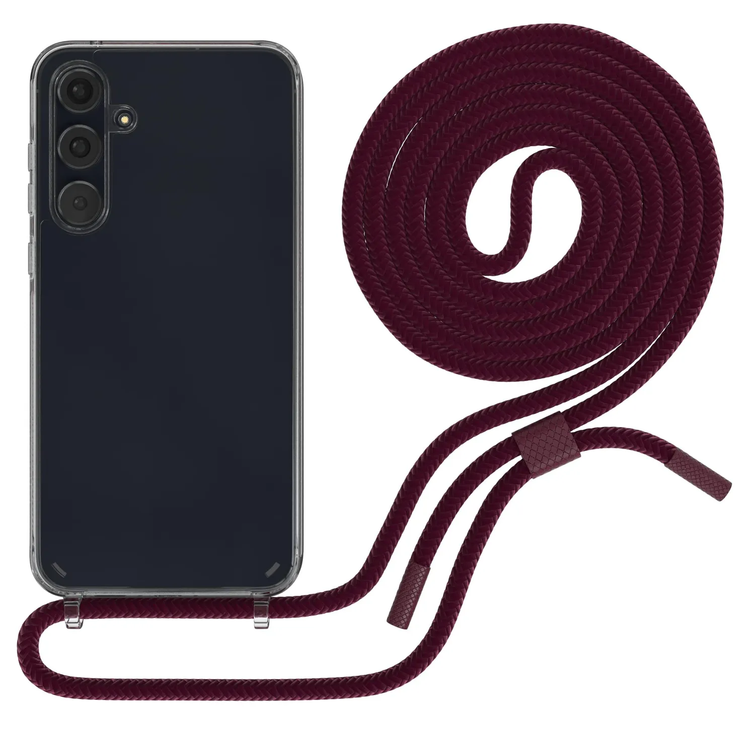EAZY CASE Galaxy A15 Hülle mit Band Breit Beere