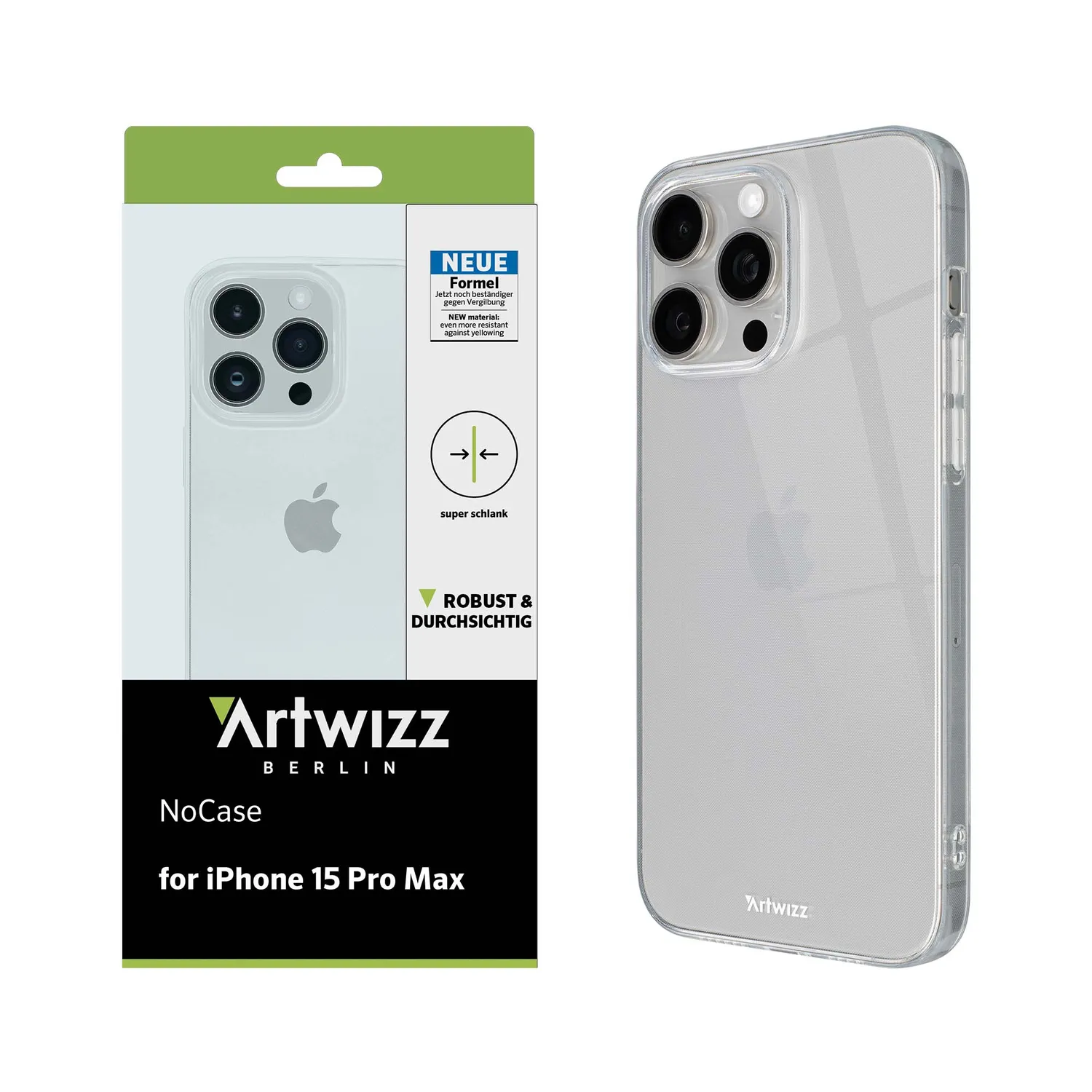 Artwizz NoCase iPhone 15 Pro Max Hülle ultradünn