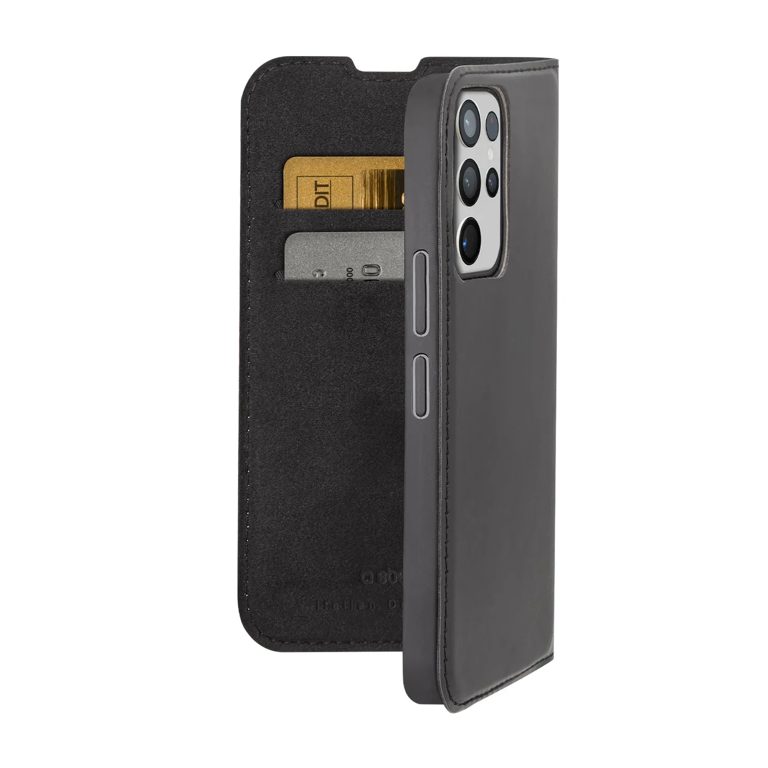 SBS Book Wallet Lite Galaxy S23 Ultra Klapphülle schwarz Leder-Optik
