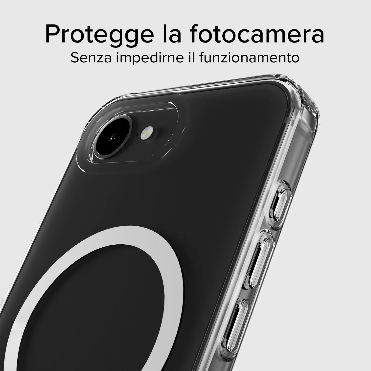 SBS iPhone 16e /17e MagSafe Hülle transparent