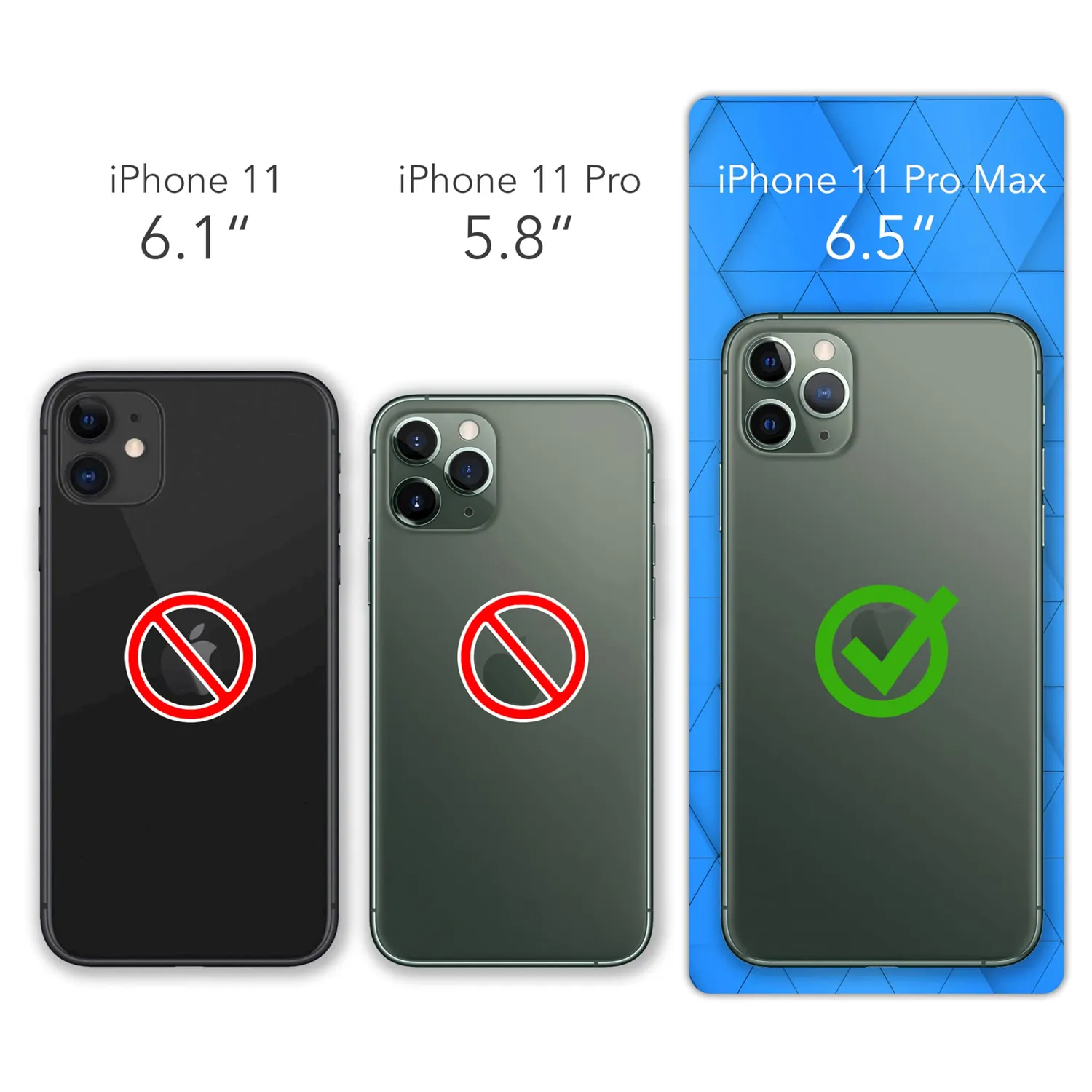 EAZY CASE iPhone 11 Pro Max Glitzerhülle Anthrazit transparent