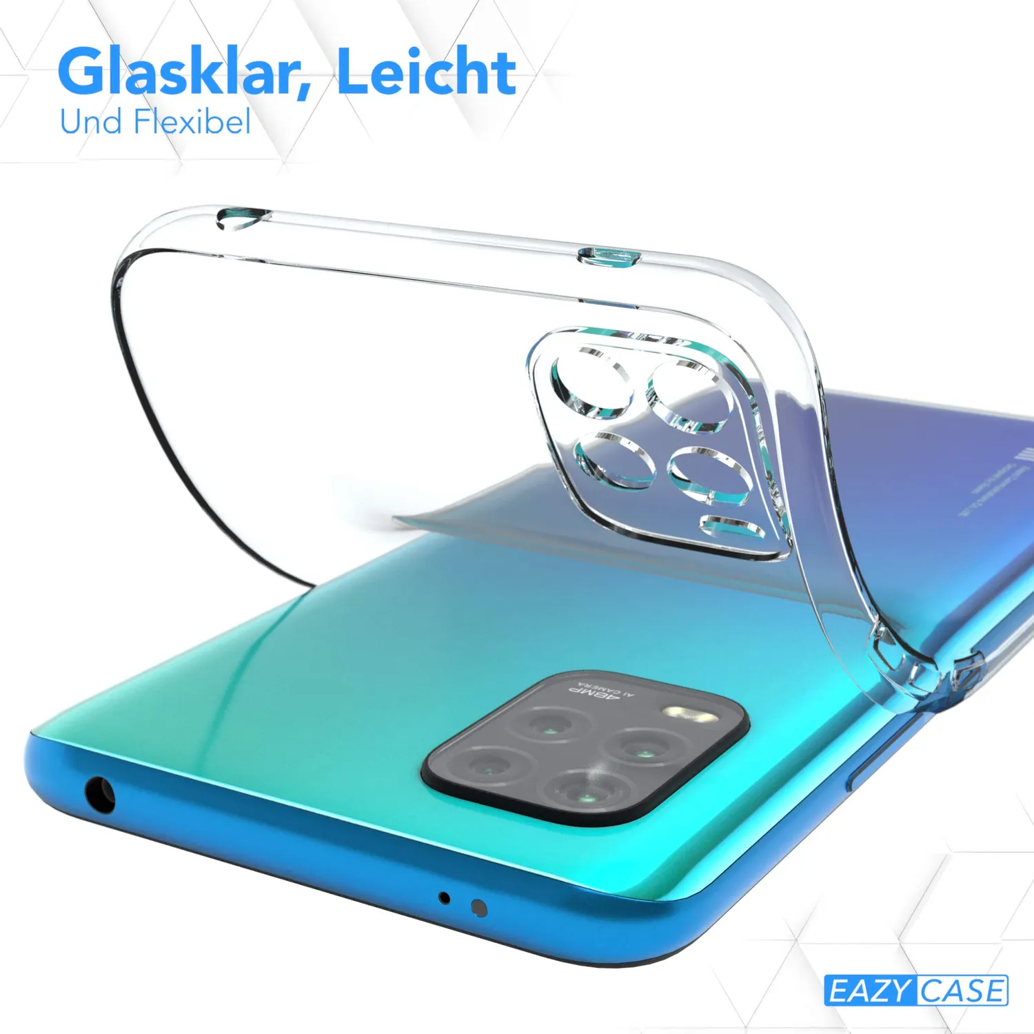 EAZY CASE Mi 10 Lite Silikonhülle Transparent ultra dünn