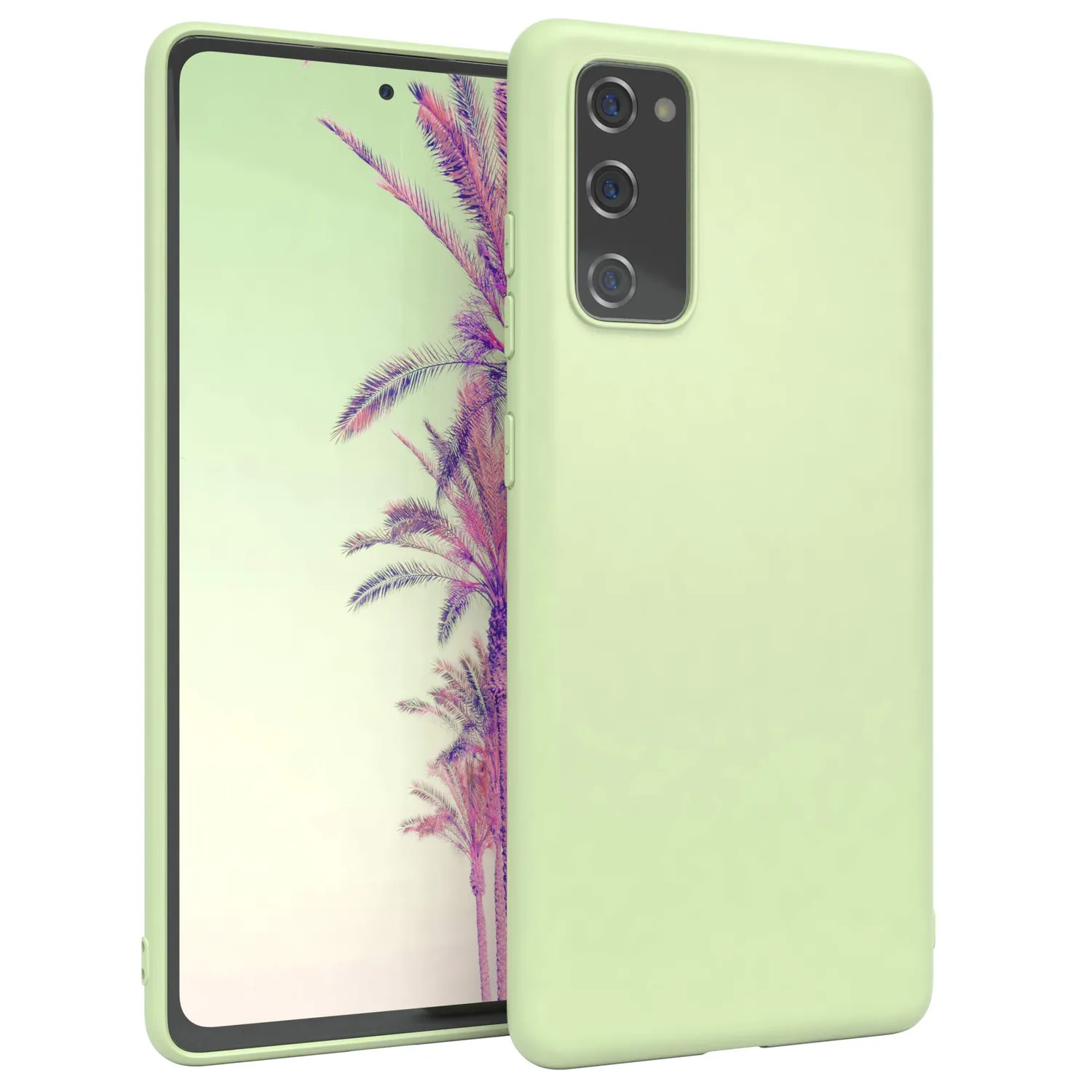 EAZY CASE Galaxy S20 FE Glitzerhülle Liquid Lila transparent