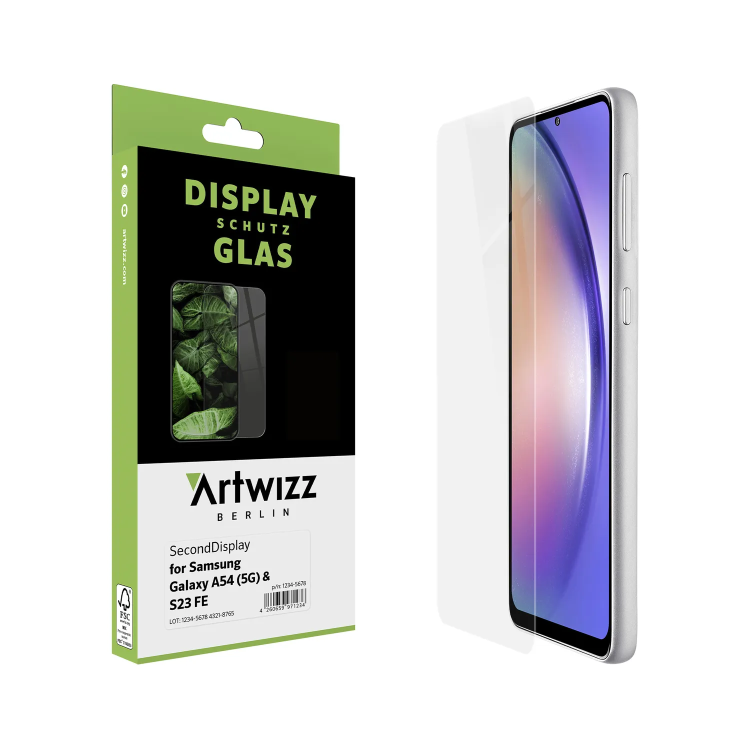 Artwizz SecondDisplay Galaxy A54 / S23 FE Panzerglas