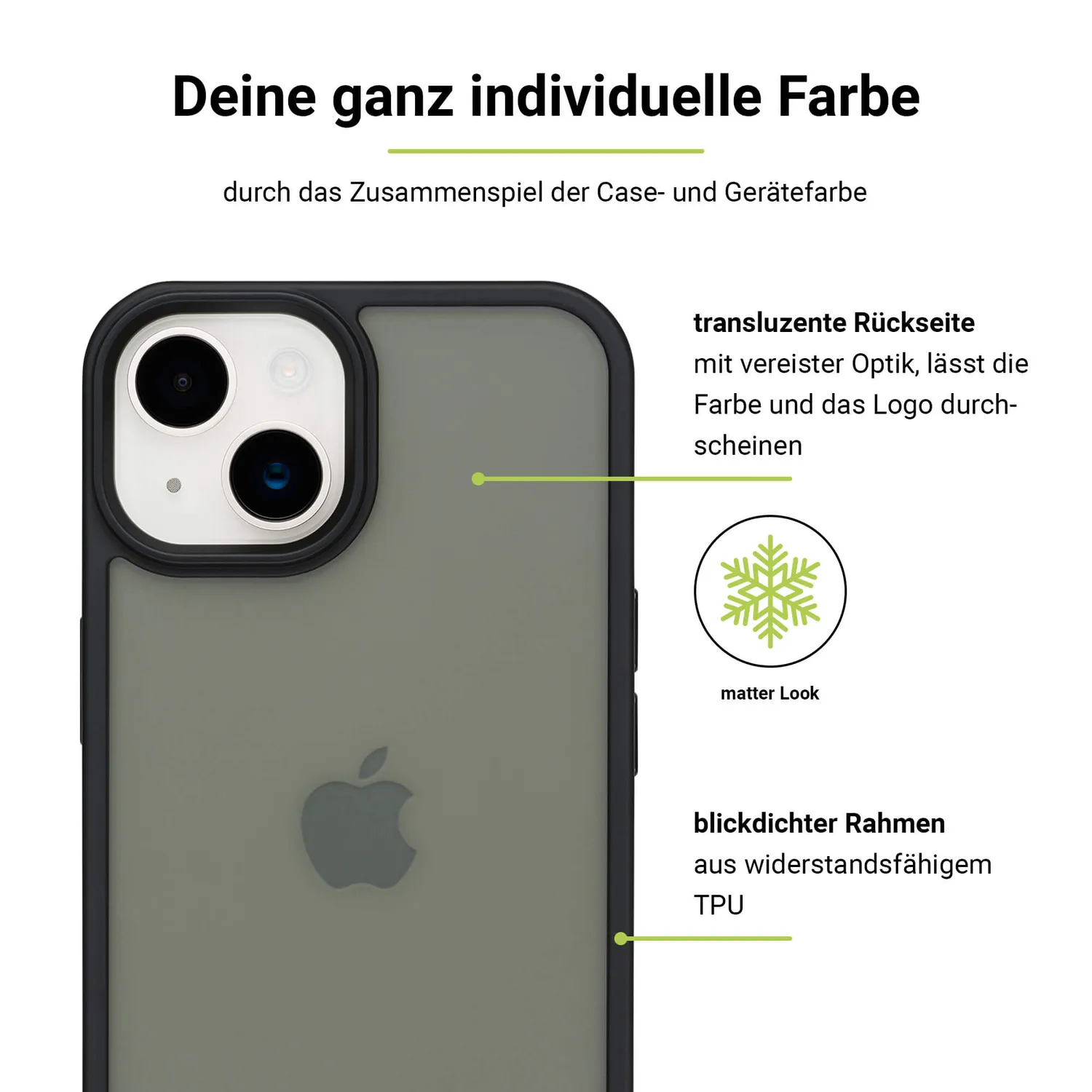 Artwizz IcedClip iPhone 14 Plus Hülle matt transluzent