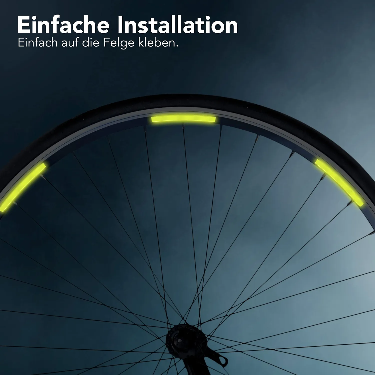 EAZY CASE Reflektor Aufkleber Gelb 16er Set 100mm