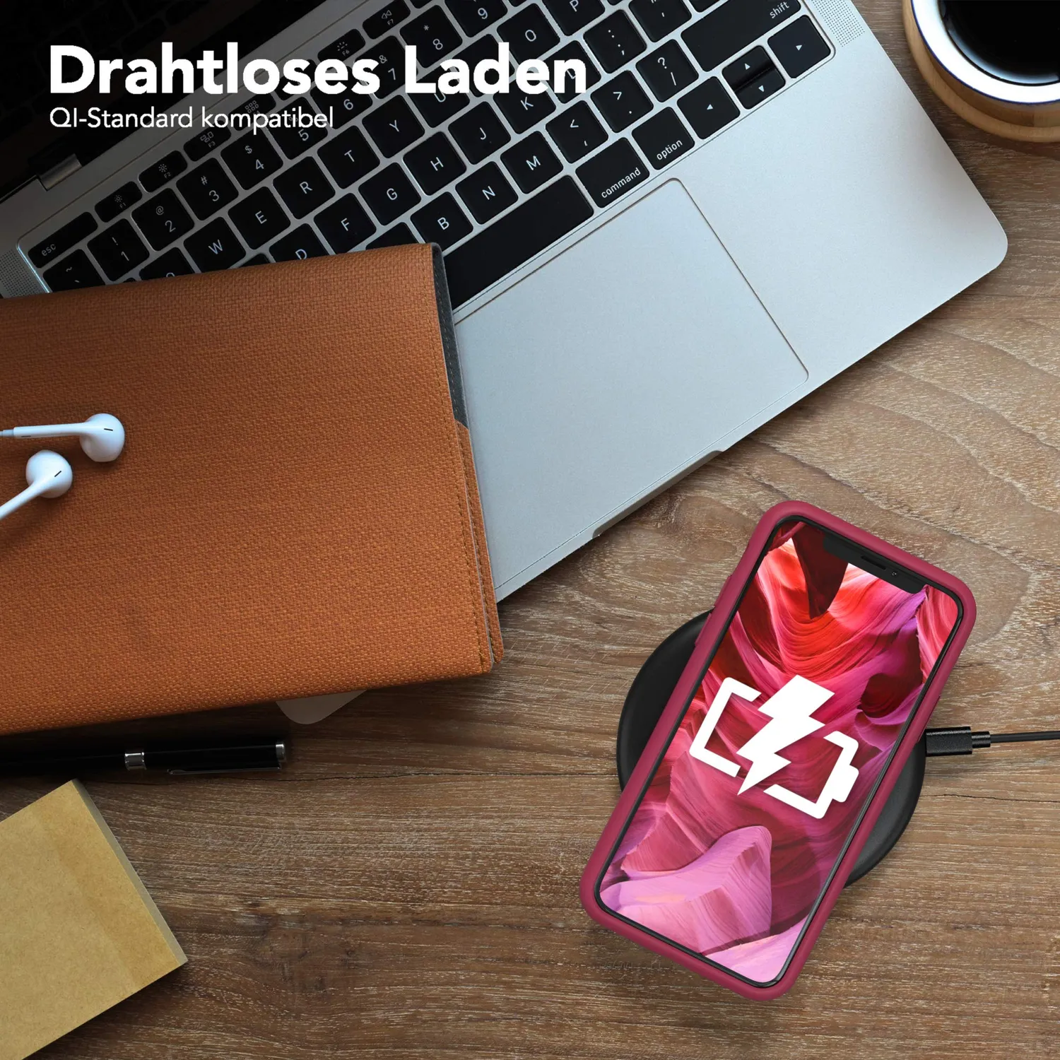 EAZY CASE iPhone X/XS Nano Silikonhülle Beere dünn