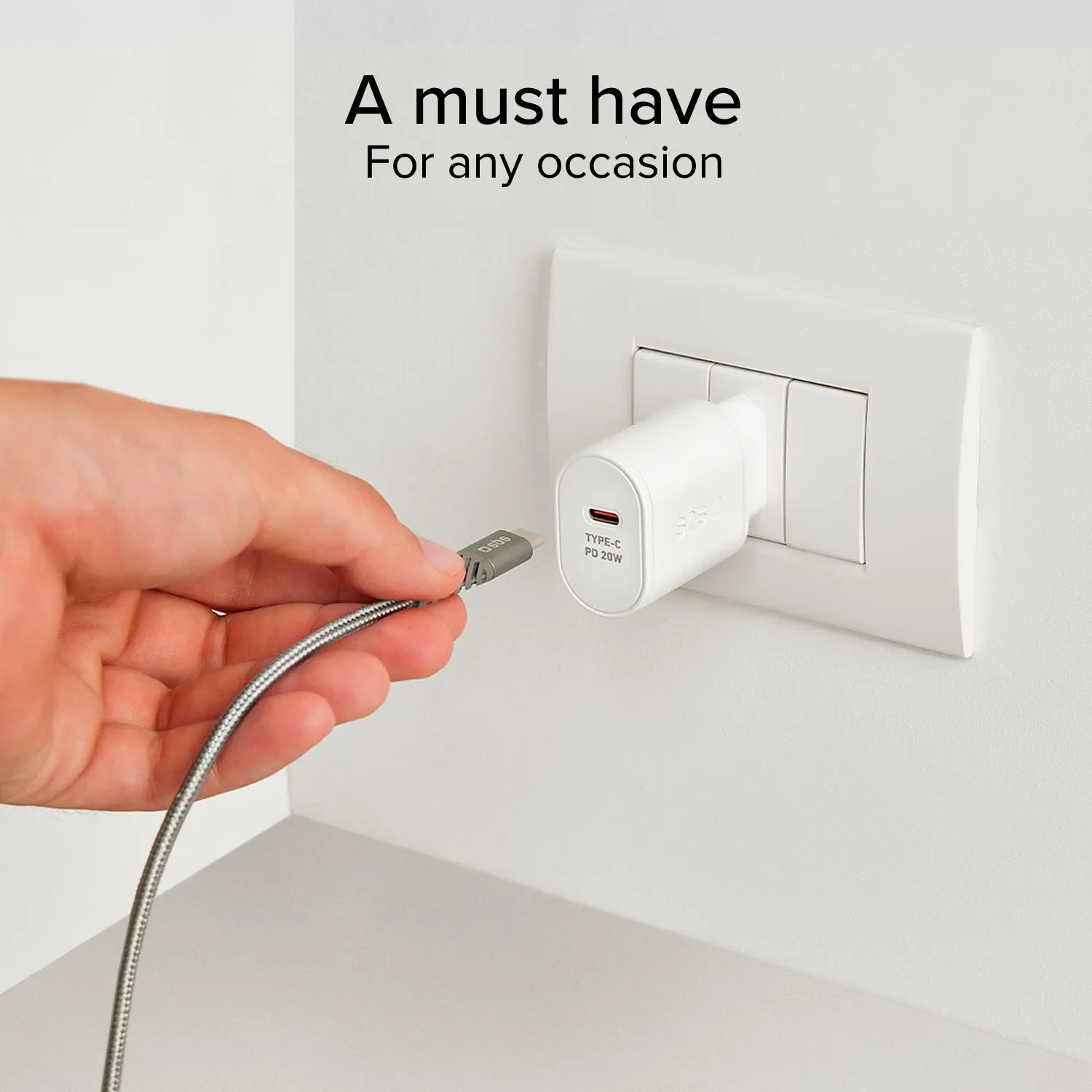 SBS Power Delivery Netzteil 20W USB-C Ladegerät schnell