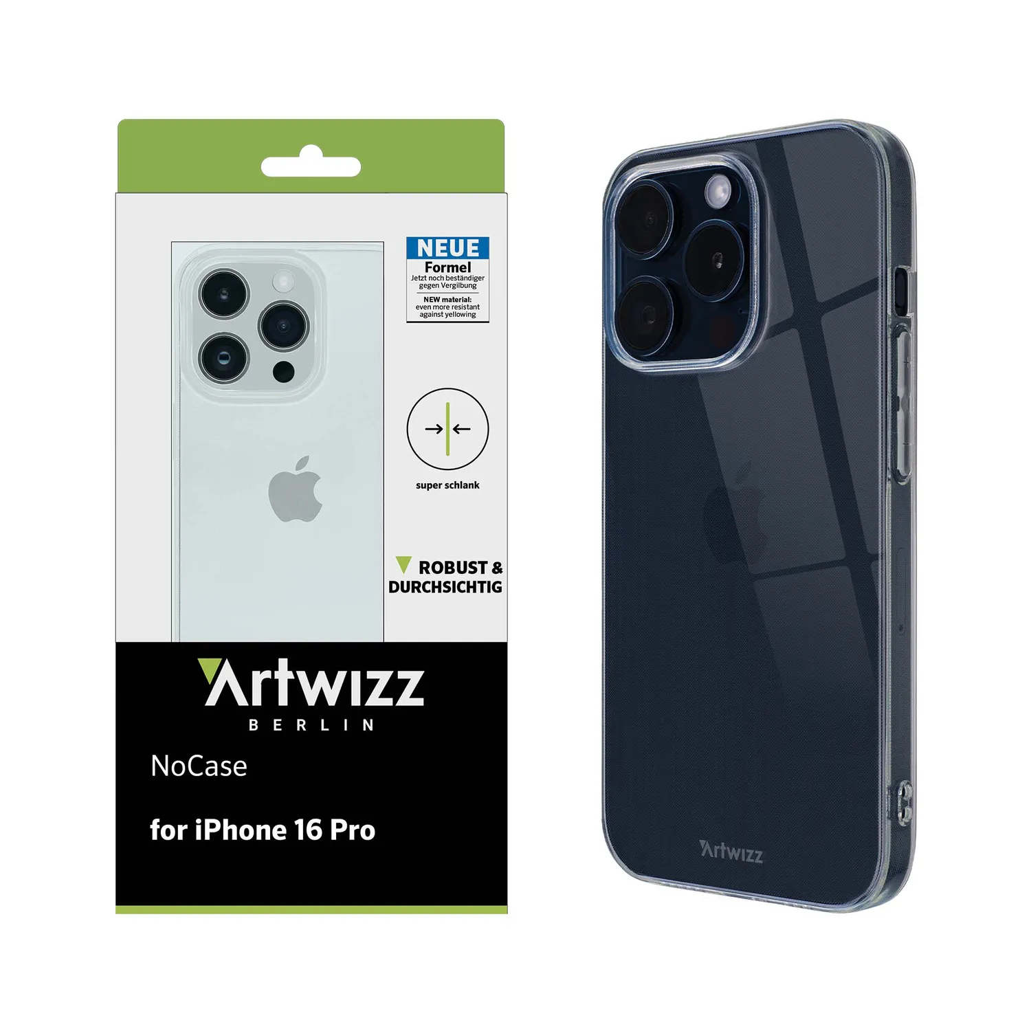 Artwizz NoCase iPhone 16 Pro Hülle transparent ultradünn