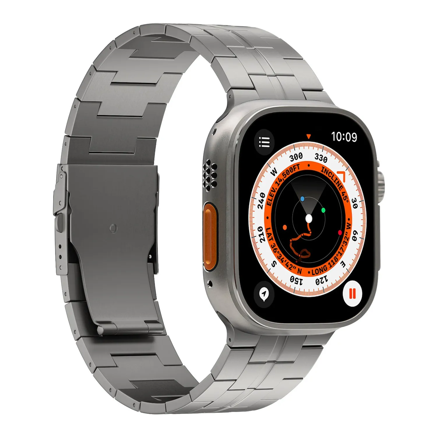 arktisband TITANIUM X-15 Apple Watch Ultra Armband Titan Natur