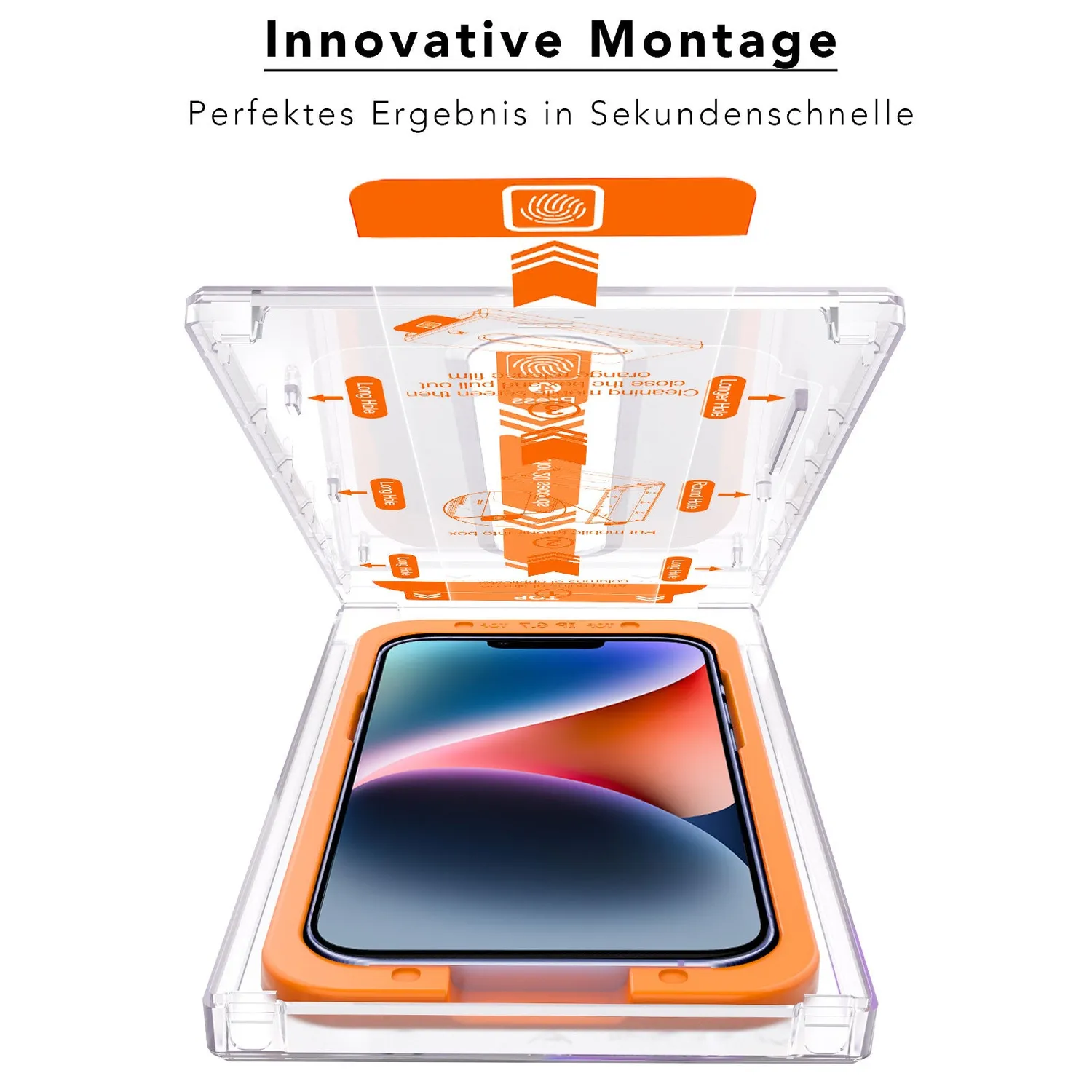 arktis REVOLUTION iPhone 14 Panzerglas 2er Set EZ Install