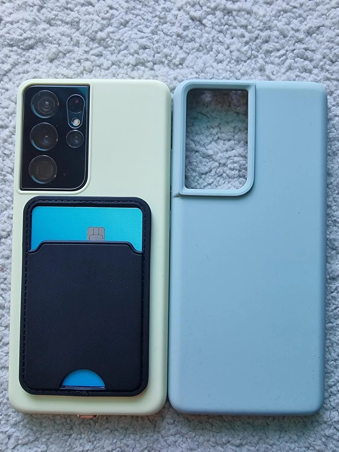 EAZY CASE Galaxy S21 Ultra 5G Silikonhülle Beere Premium