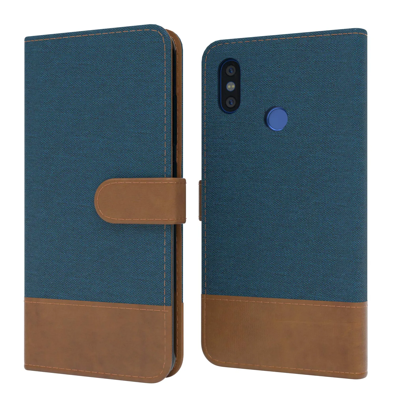 EAZY CASE Xiaomi Mi 8 Klapphülle schwarz Book mit Kartenfach