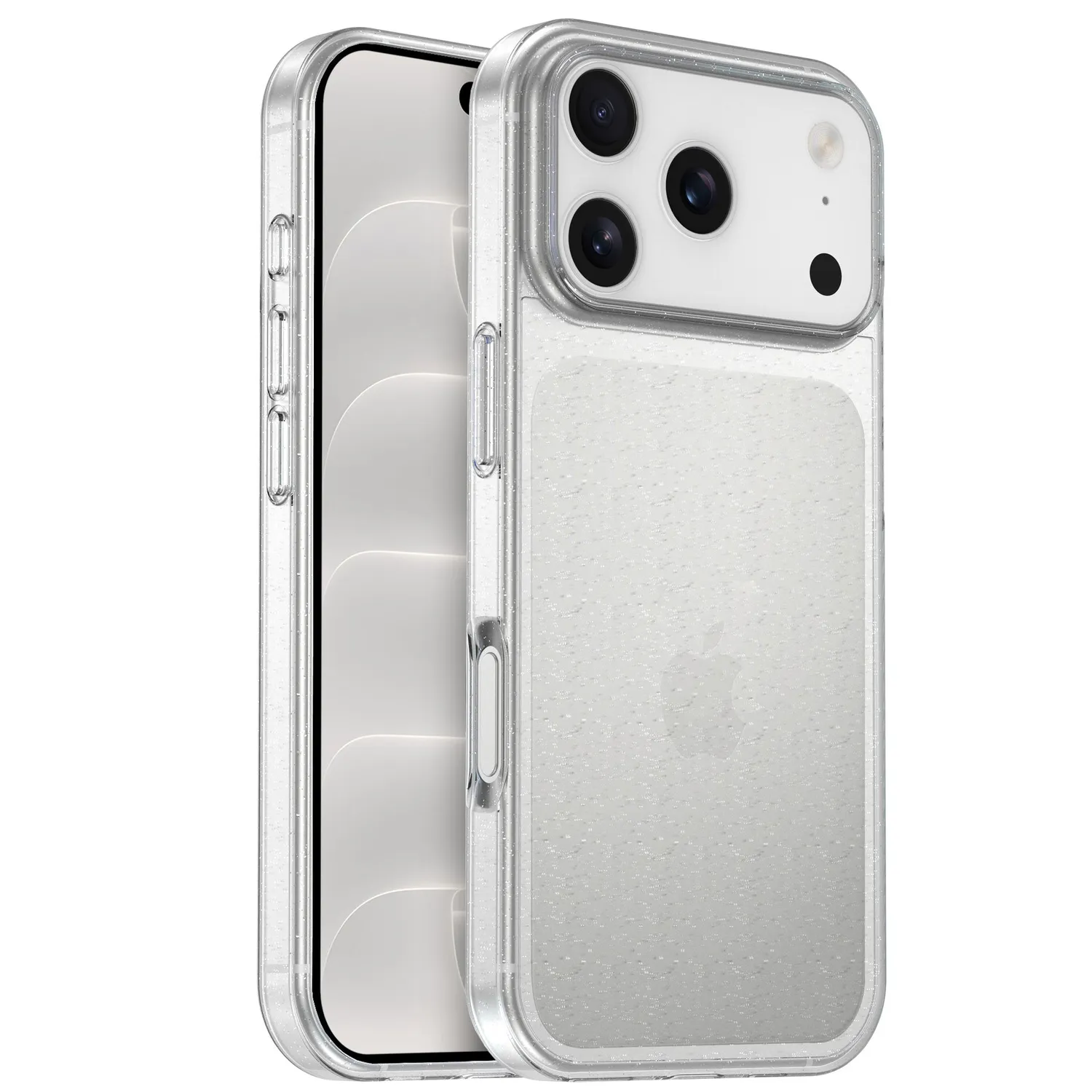 arktis Glitter iPhone 18 Pro Case transparent Glitzer