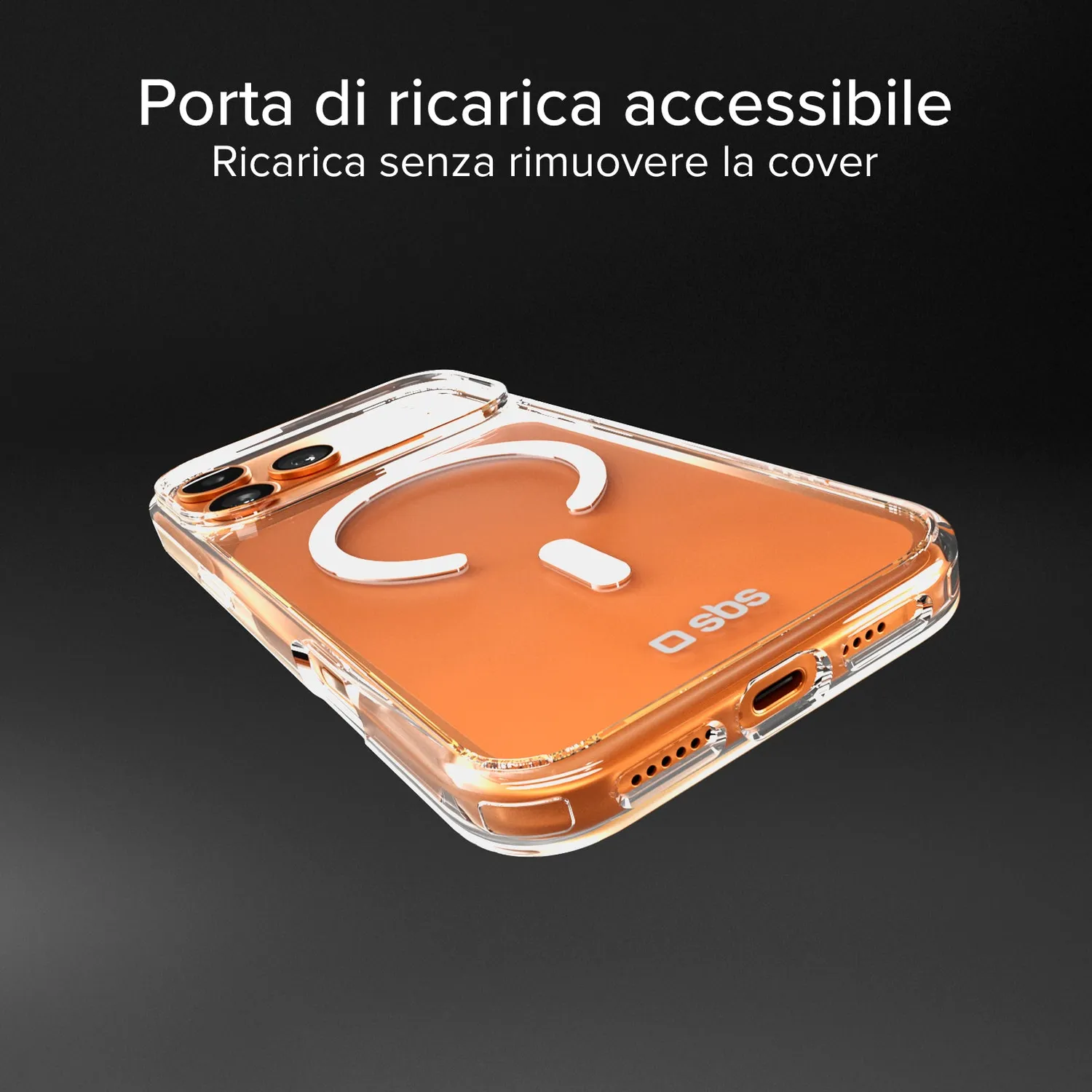 SBS D3O iPhone 17 Pro Hülle transparent MagSafe