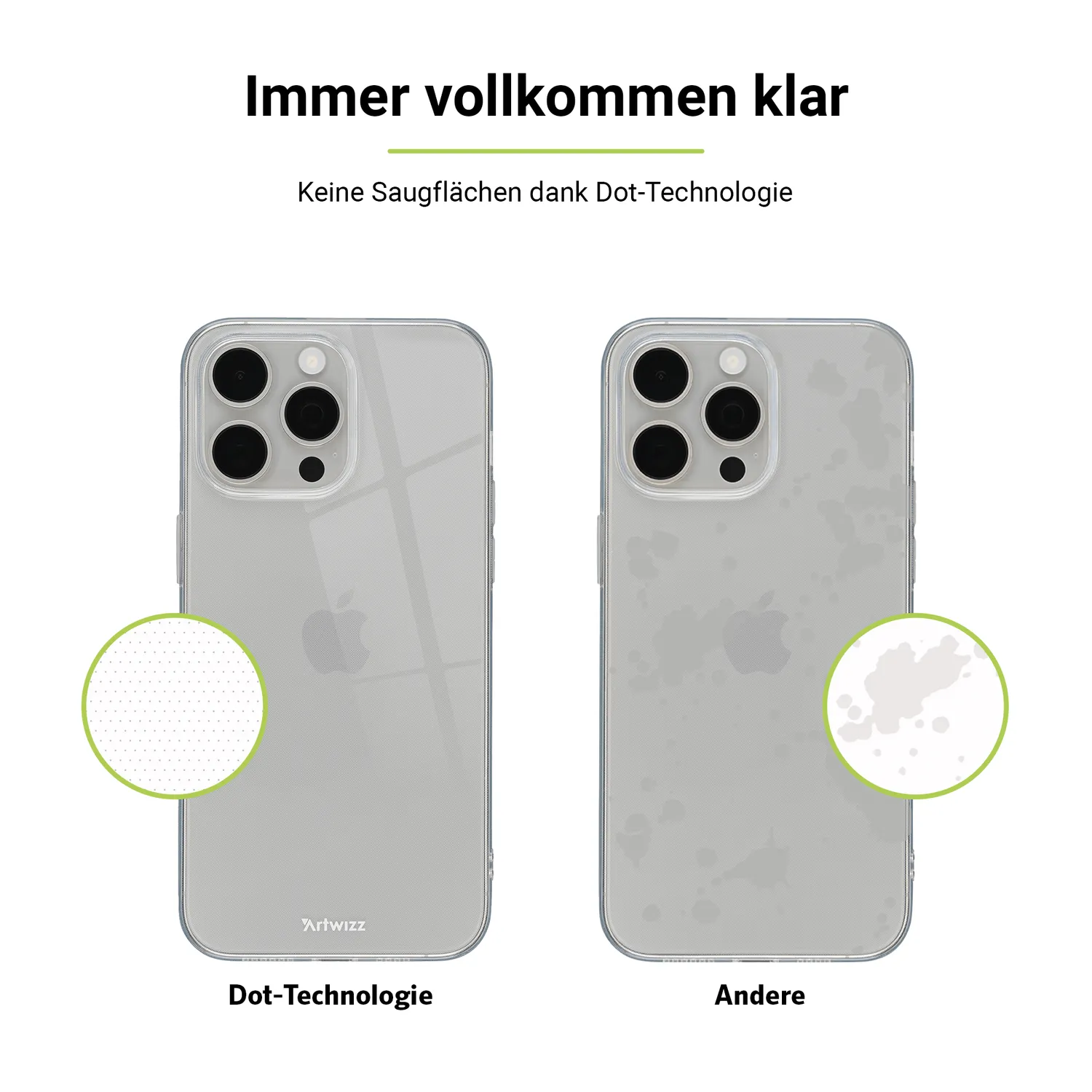 Artwizz NoCase iPhone 16 Pro Max Hülle transparent dünn