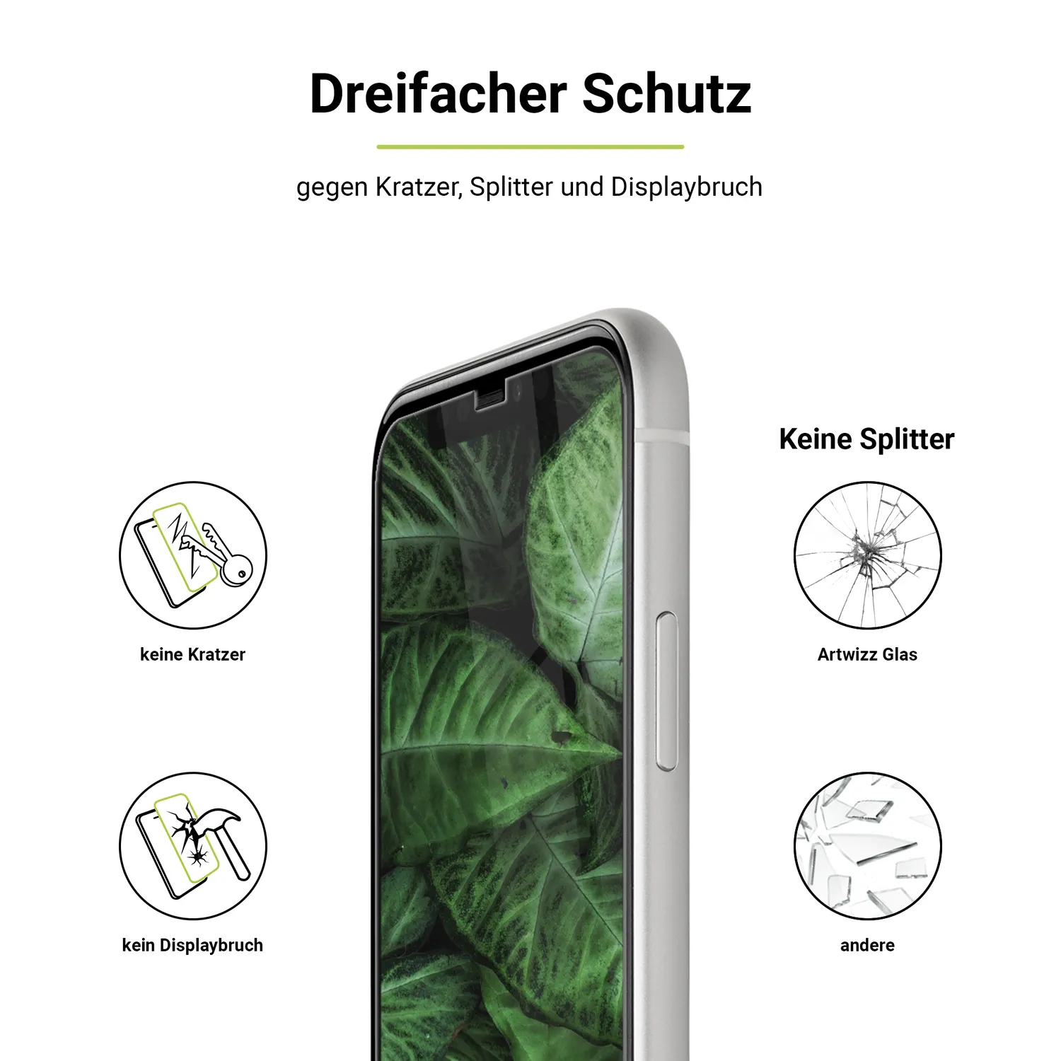 Artwizz SecondDisplay iPhone 11 / XR Panzerglas 2er Pack