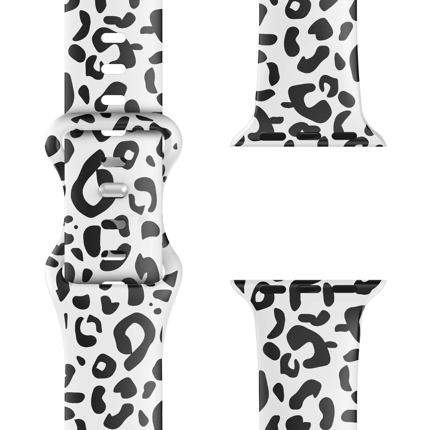arktisband Snow Leopard Apple Watch Armband 44mm Silikon Leo
