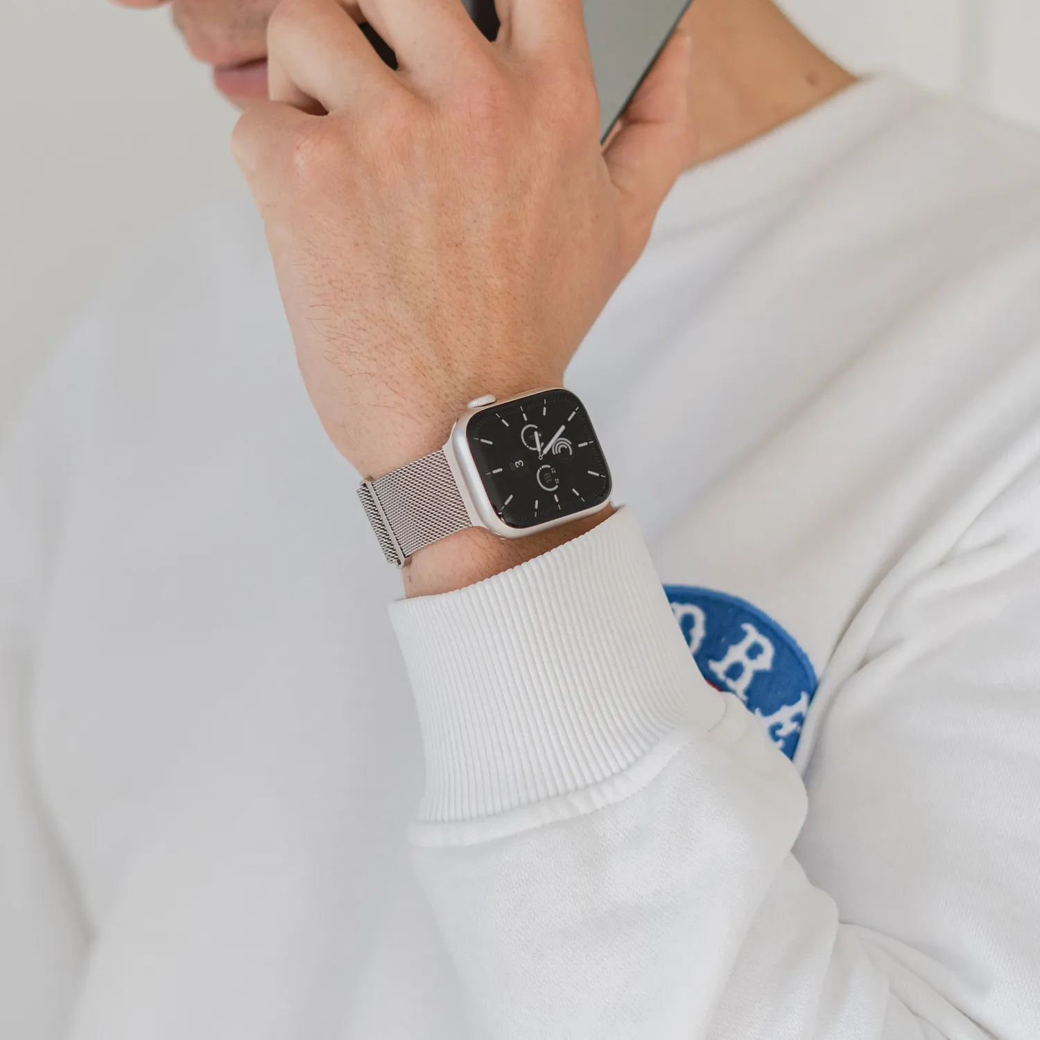 arktisband Milanaise Loop Apple Watch Armband Edelstahl