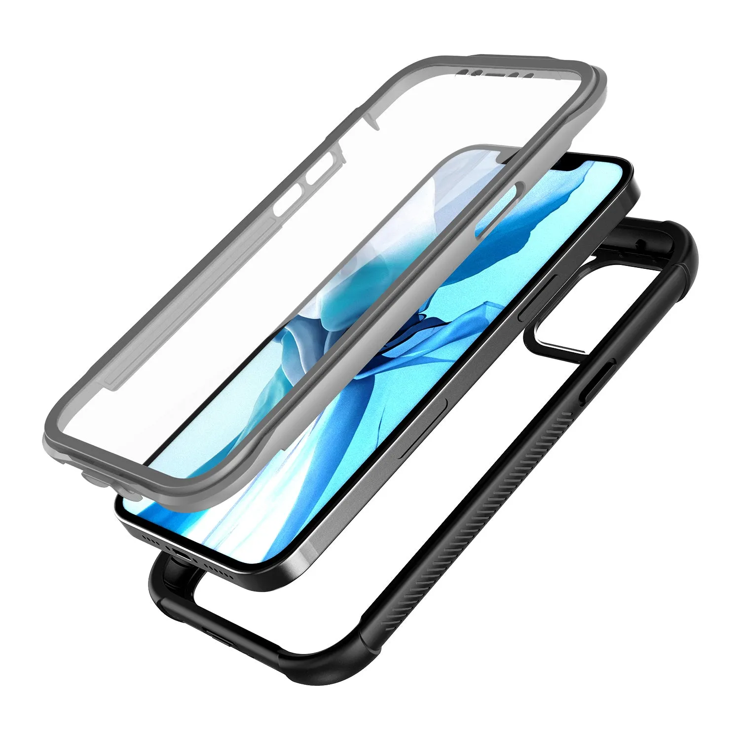 arktis 360ULTIMATE Hülle iPhone 13 schwarz mit Displayschutz