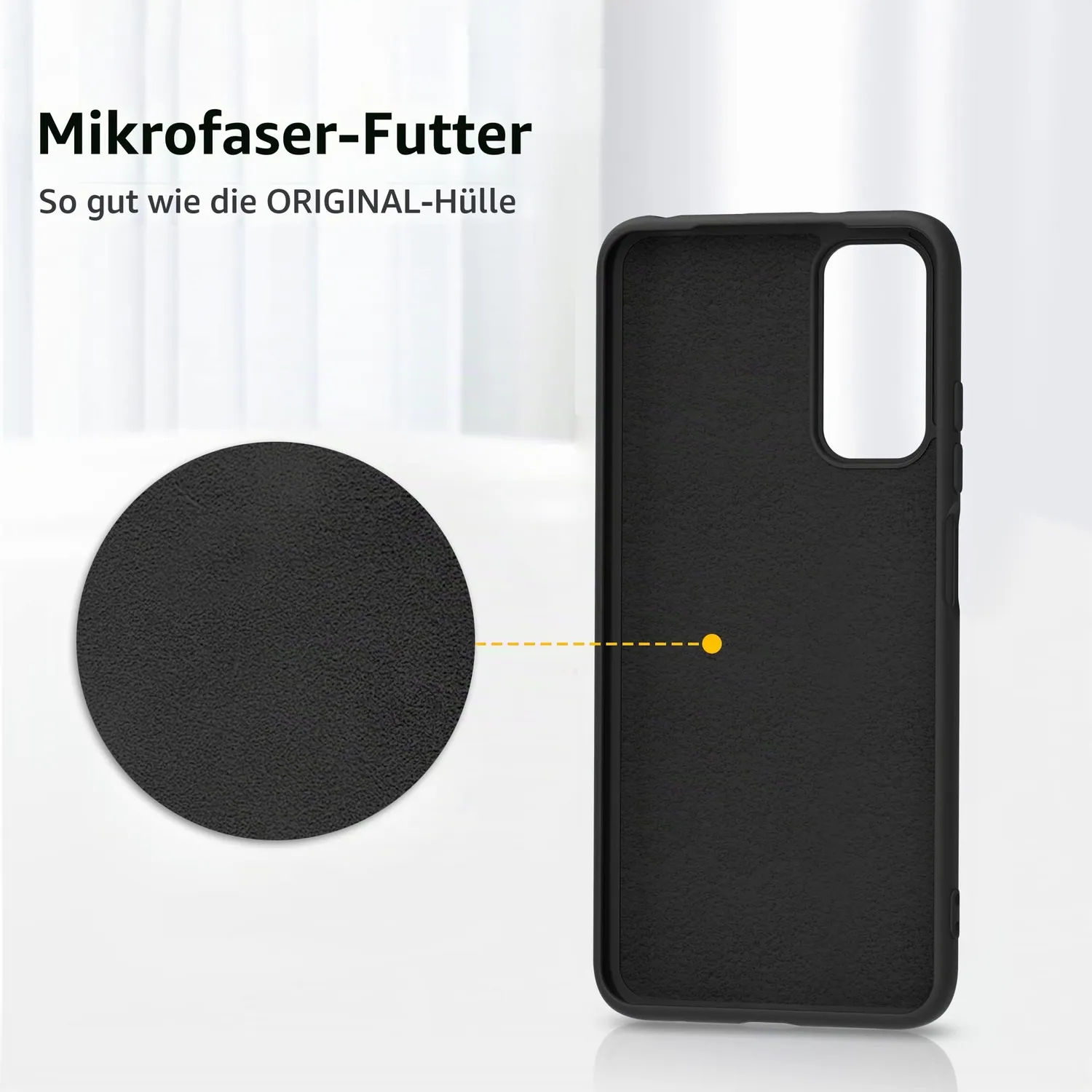 YATWIN Redmi Note 11 / 11S Handyhülle Schwarz dünn TPU