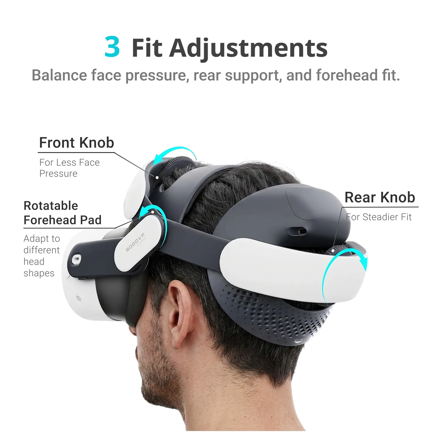 BOBOVR M3 Kopfgurt für Quest 3 & 3S Halo/Elite