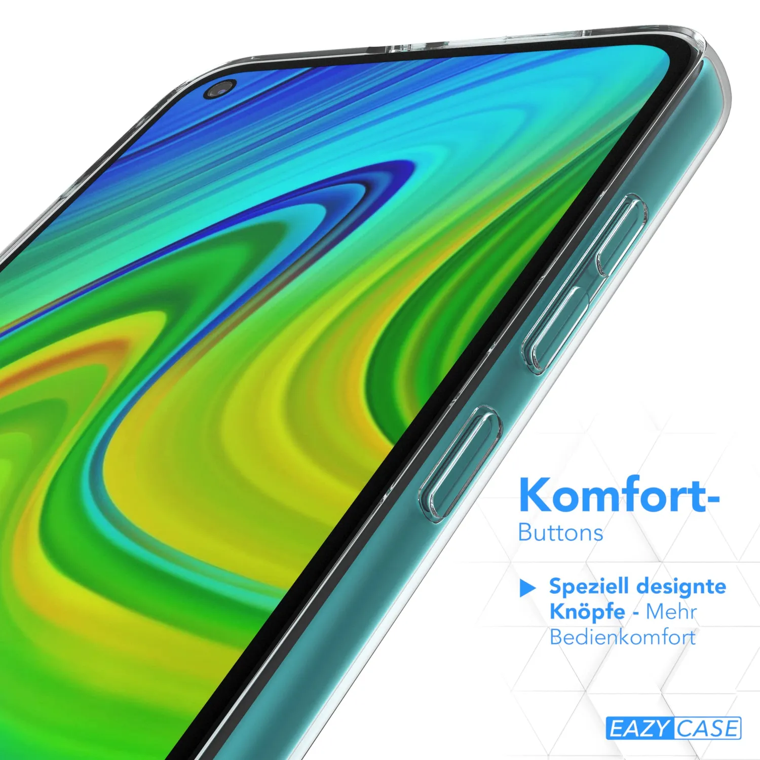EAZY CASE Xiaomi Redmi Note 9 Silikonhülle transparent ultradünn