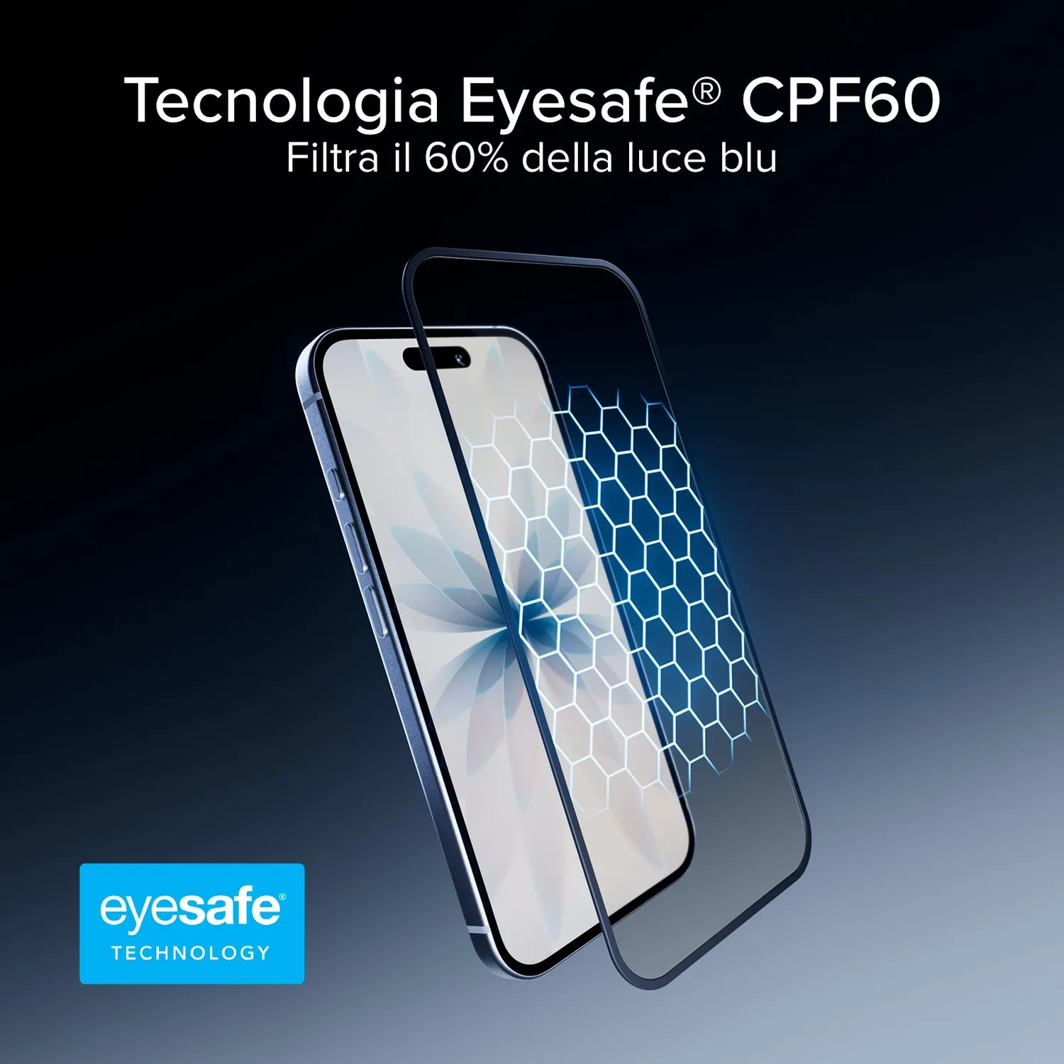 SBS Eyesafe CPF60 Schutzglas iPhone 17 Pro Blaulicht
