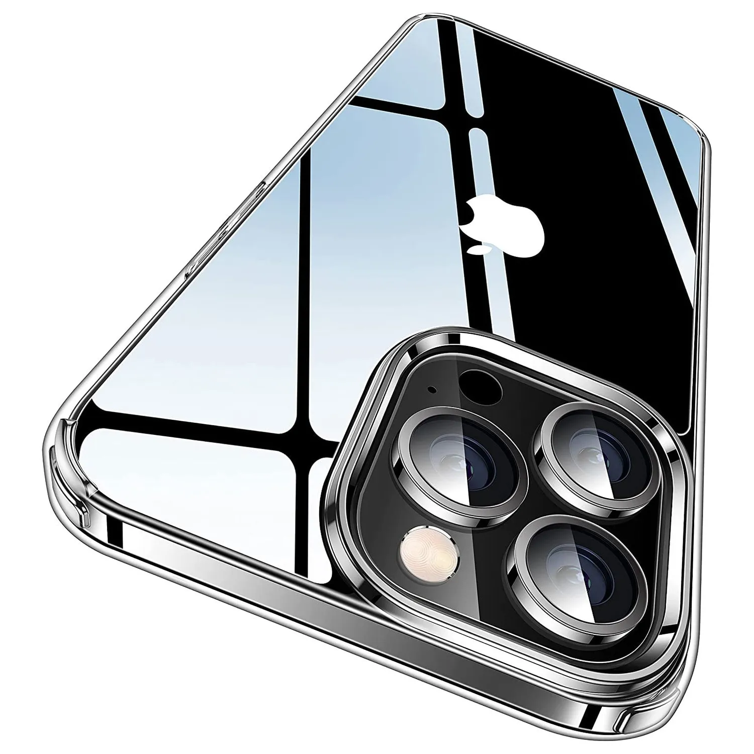 arktis CrystalGlass iPhone 14 Pro Hülle Glas klar