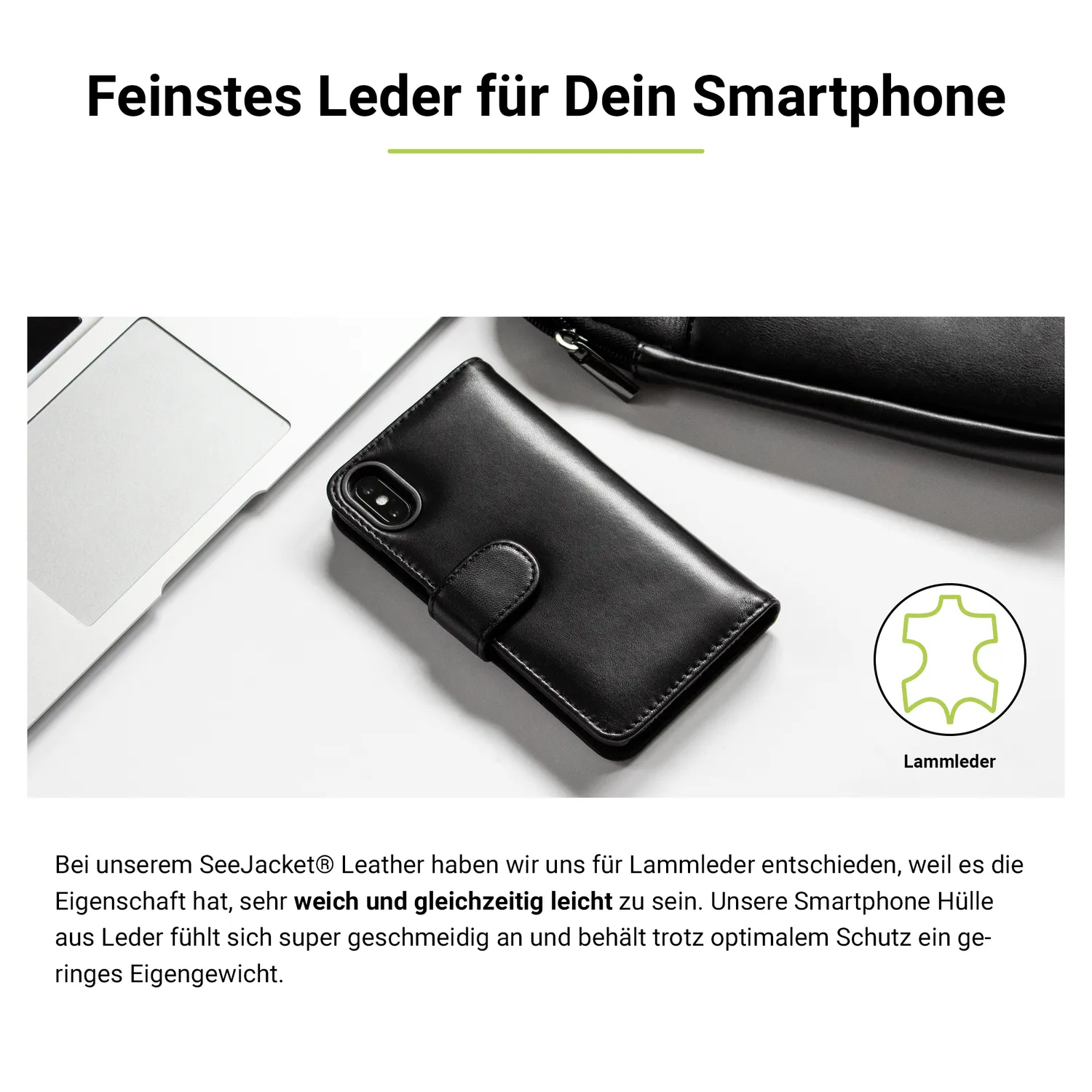Artwizz SeeJacket Leather iPhone XR Lederhülle schwarz