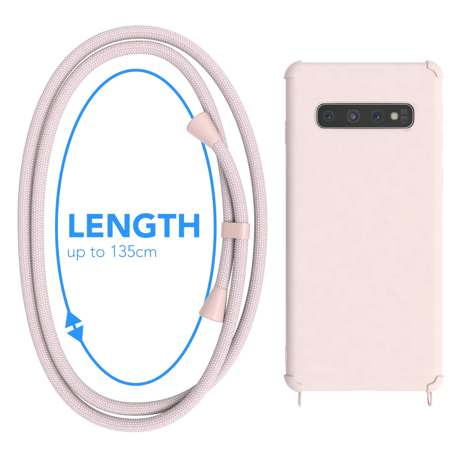 EAZY CASE Classic Samsung Galaxy S10 Handykette Altrosa Full Color