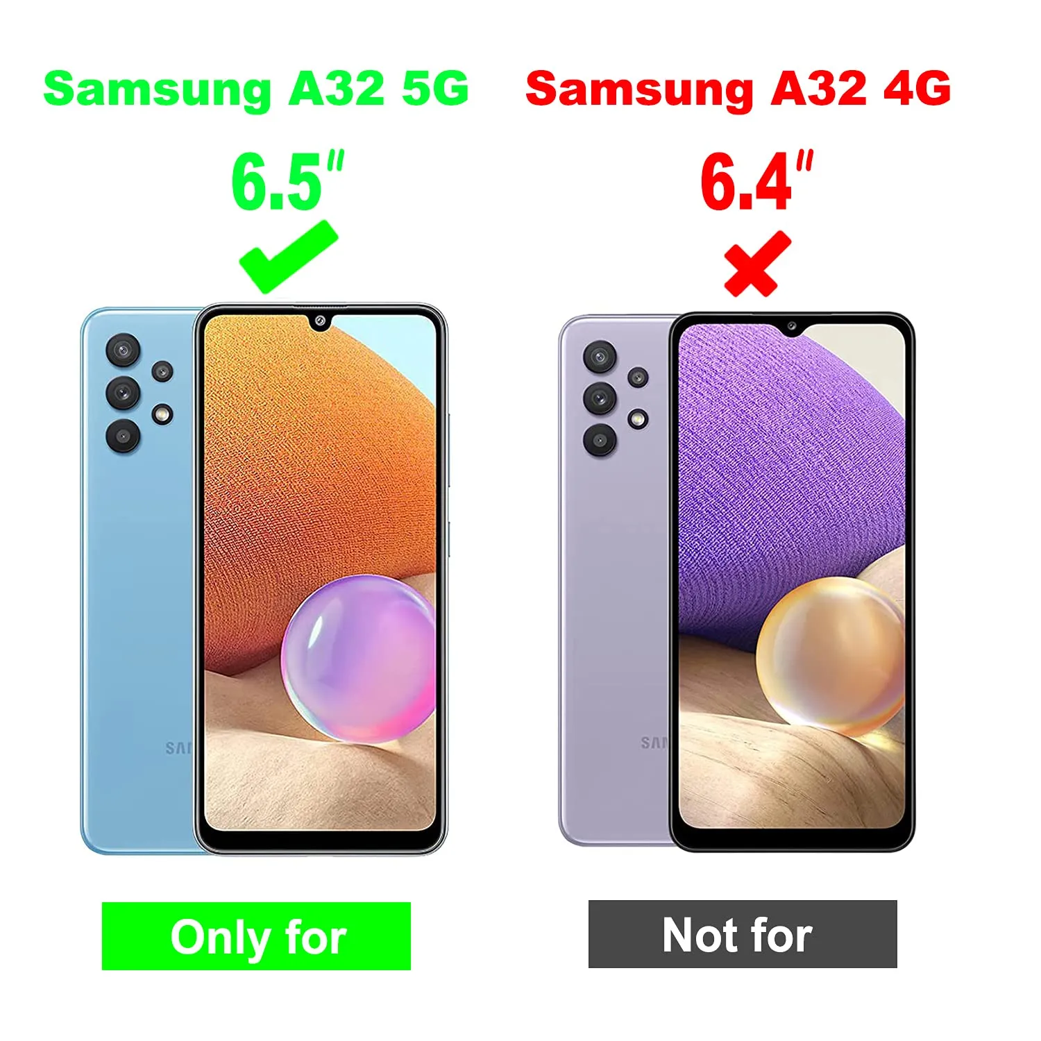 YATWIN Galaxy A32 5G Hülle Silikon schwarz dünn