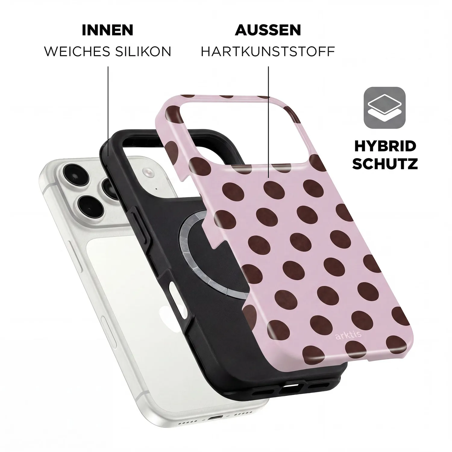 arktis iPhone 17 Pro Max Hülle Sweetie MagSafe