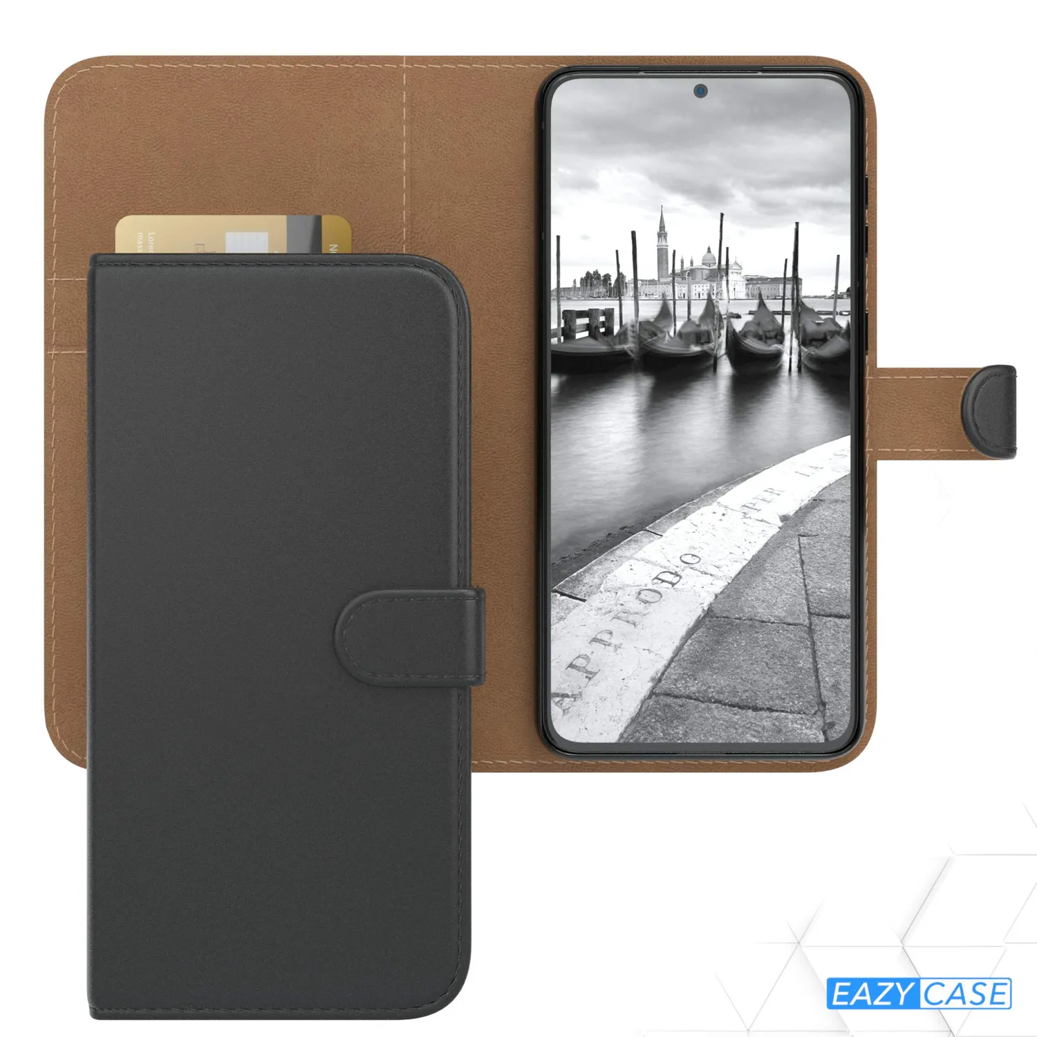 EAZY CASE Samsung Galaxy S21 Plus 5G Tasche Book Schwarz