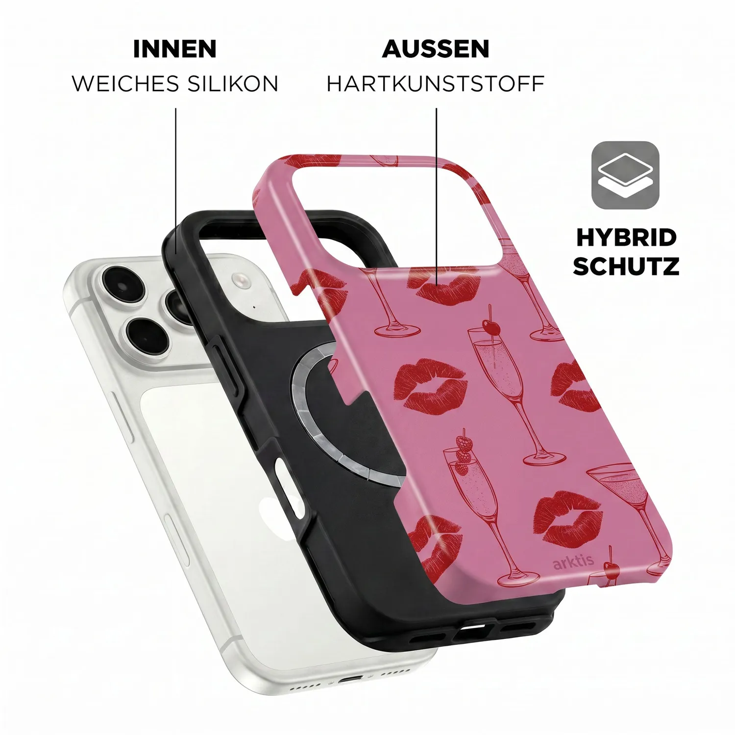 arktis Chin Chin iPhone 18 Pro Max Hülle MagSafe Print