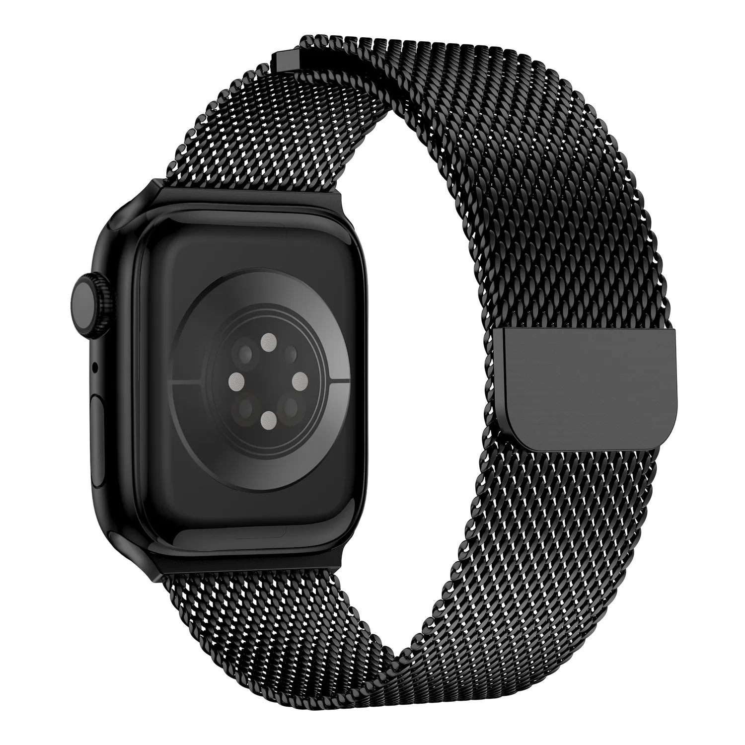 arktisband Milanaise Bold Apple Watch Armband Silber 44mm