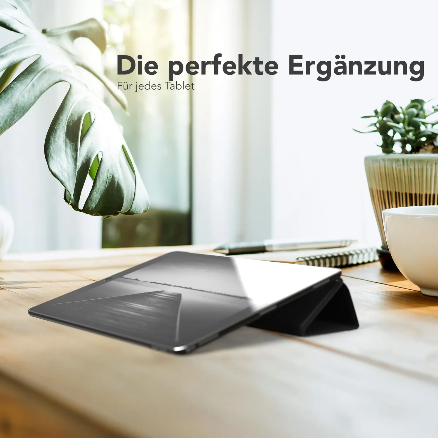EAZY CASE iPad Pro 12,9" 2015/2017 Smartcase Schwarz Ständer