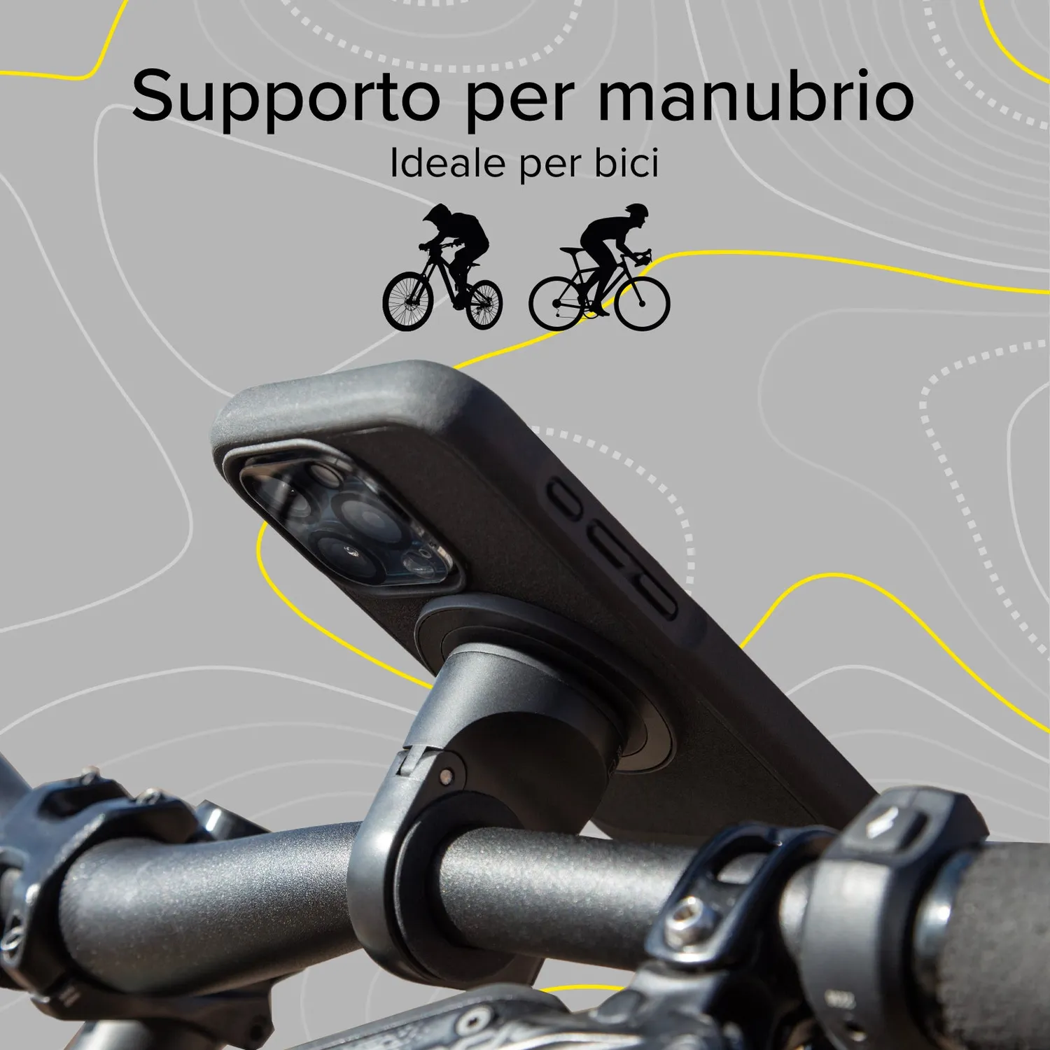 SBS Lock Pro Handyhalterung Fahrrad transparent schwarz