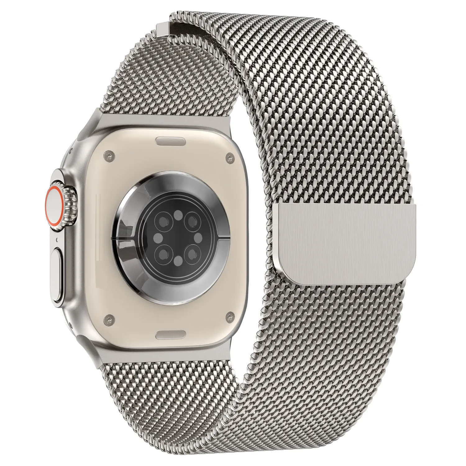arktis Bold Milanaise Armband Apple Watch Ultra Natur 26 mm