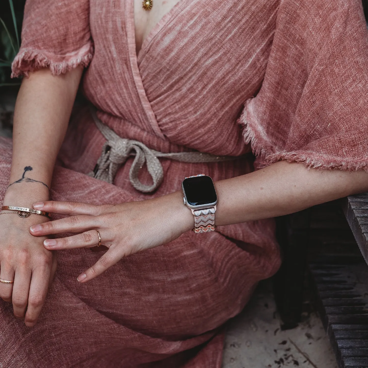 arktisband Hippie Vibes Apple Watch Nylon Loop Boho