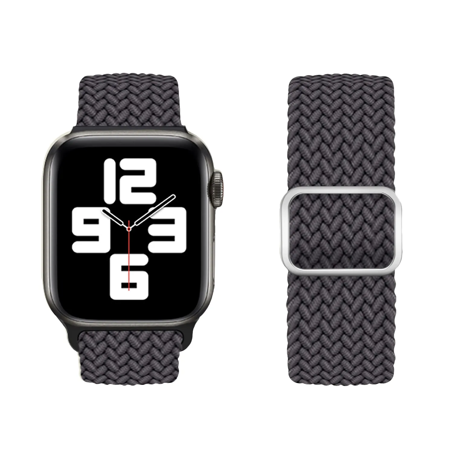 arktisband Flex Loop Armband Anthrazit 49/46/45/44 mm geflochten